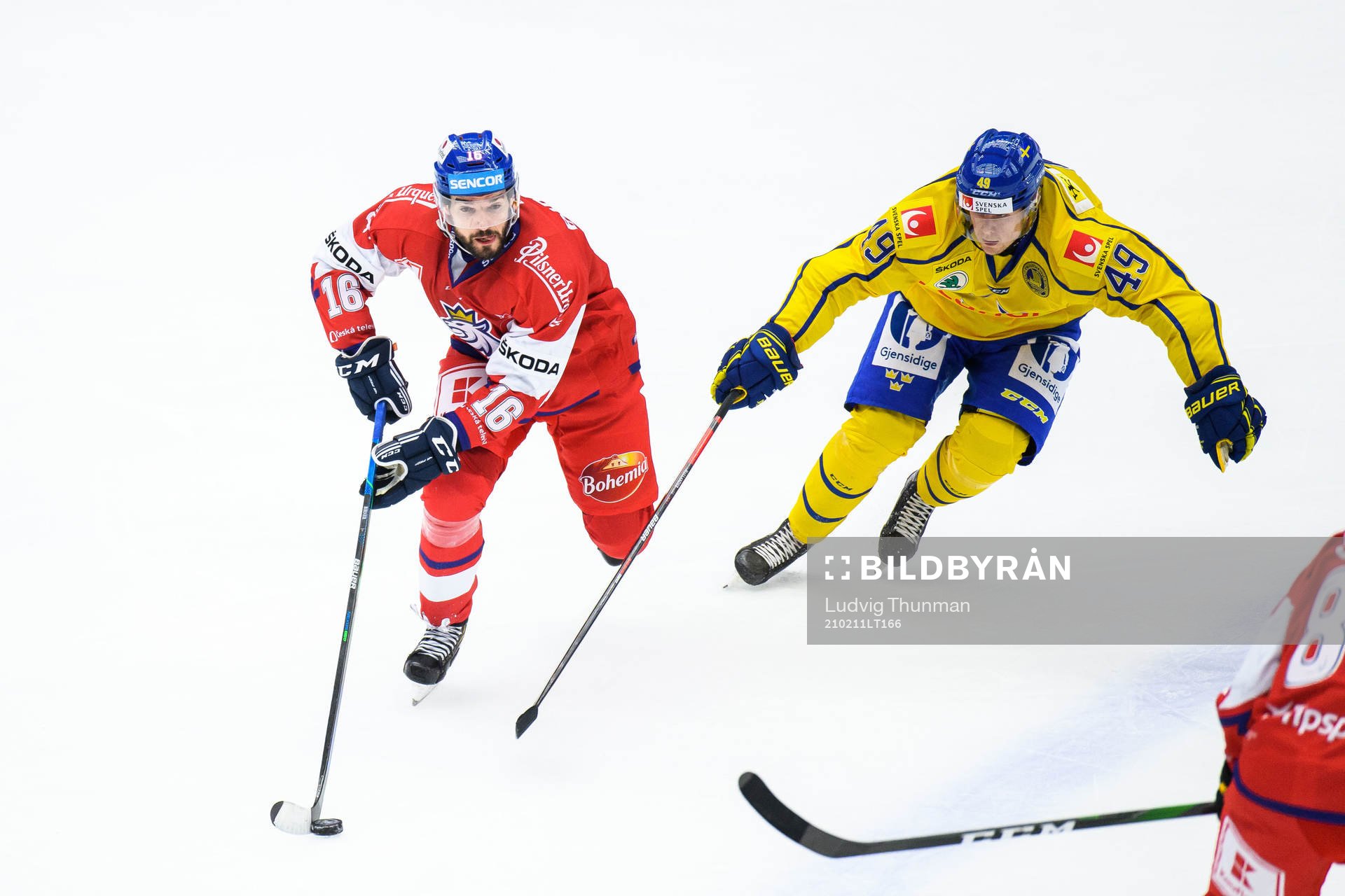 Michal Birner of Czech Republic and Filip Hållander of