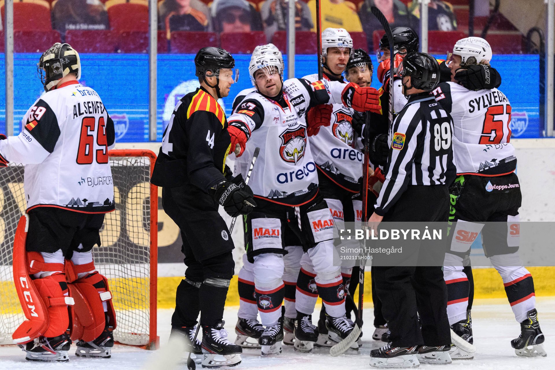 Brynäs Nicklas Danielsson och Malmö Redhawks Ponthus