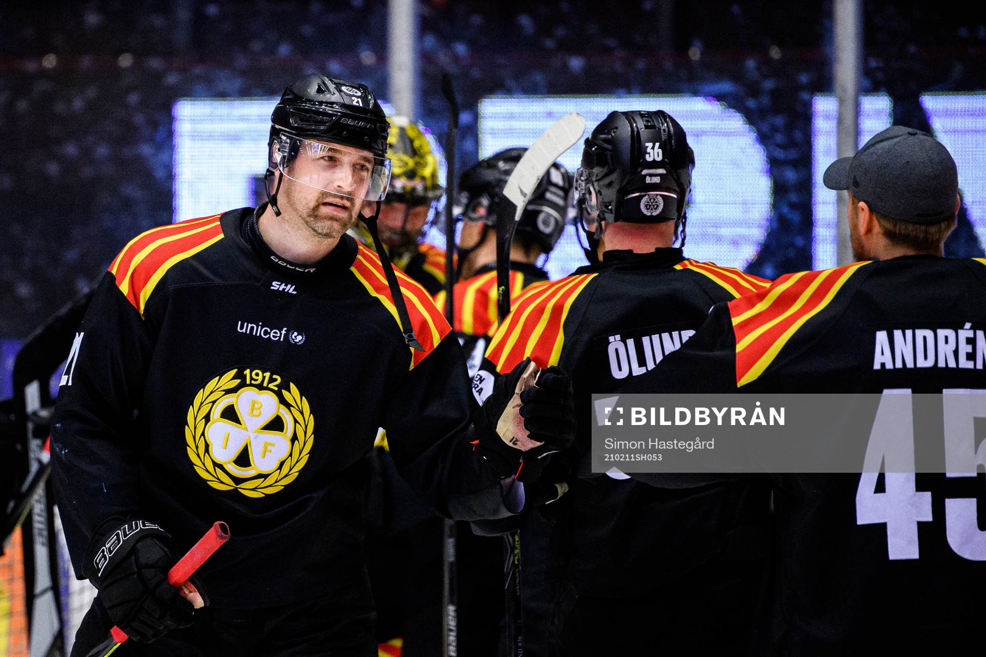 Brynäs Patrik Berglund jublar