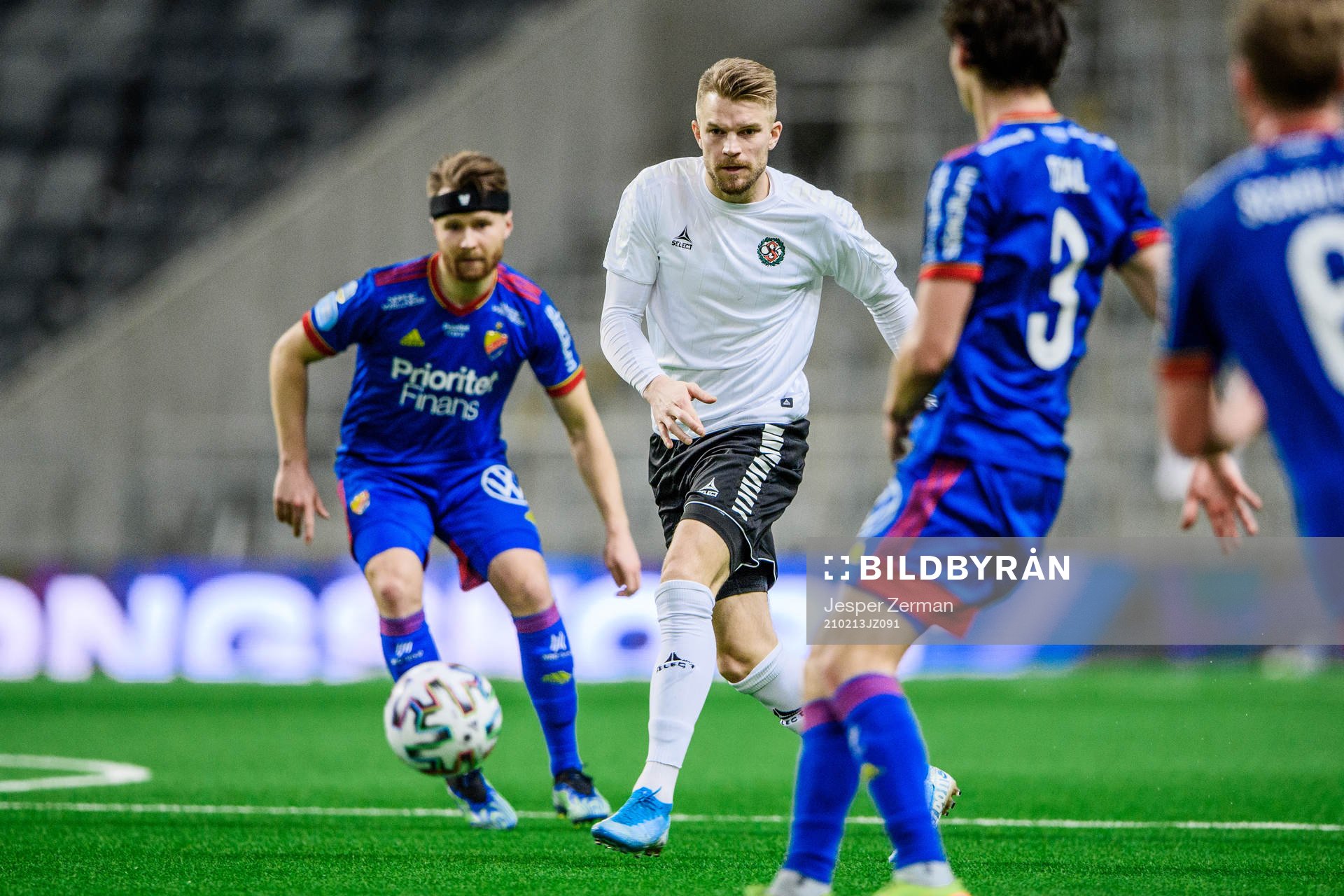 Örebros Erik Björndahl under träningsmatchen i fotboll mellan Djurgården och Örebro den 13 februari 2021 i Stockholm. 