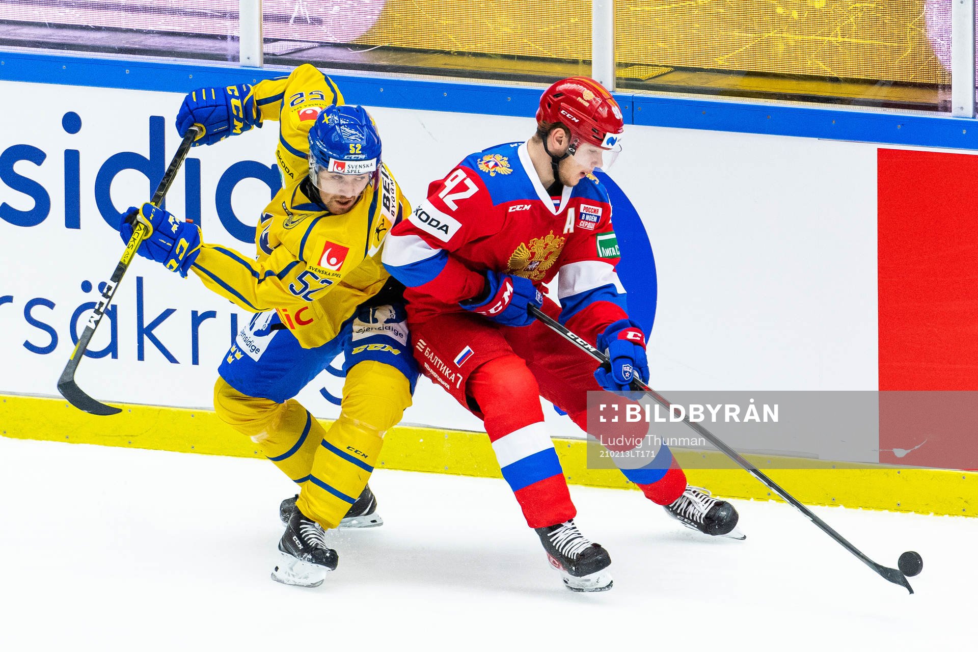 Arvid Lundberg of Sweden and Vasily Podkolzin of Russia