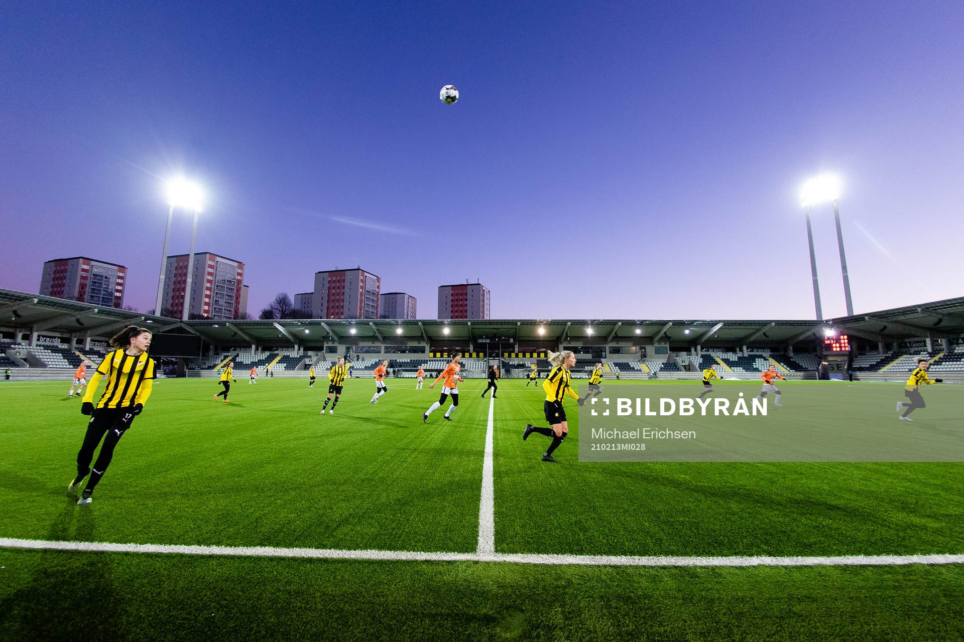Interiör vy över Bravida Arena