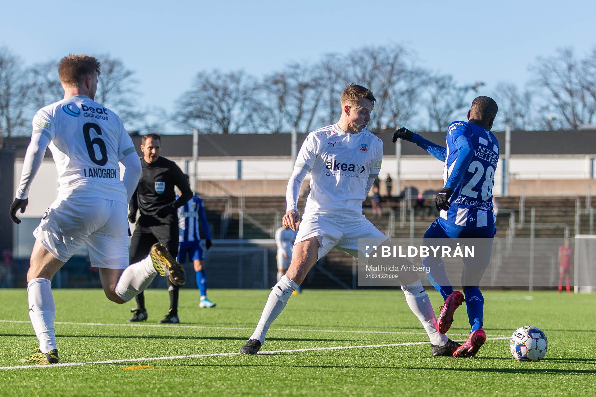 Helsingborgs Viktor Lundberg och IFK Göteborg Alhassan