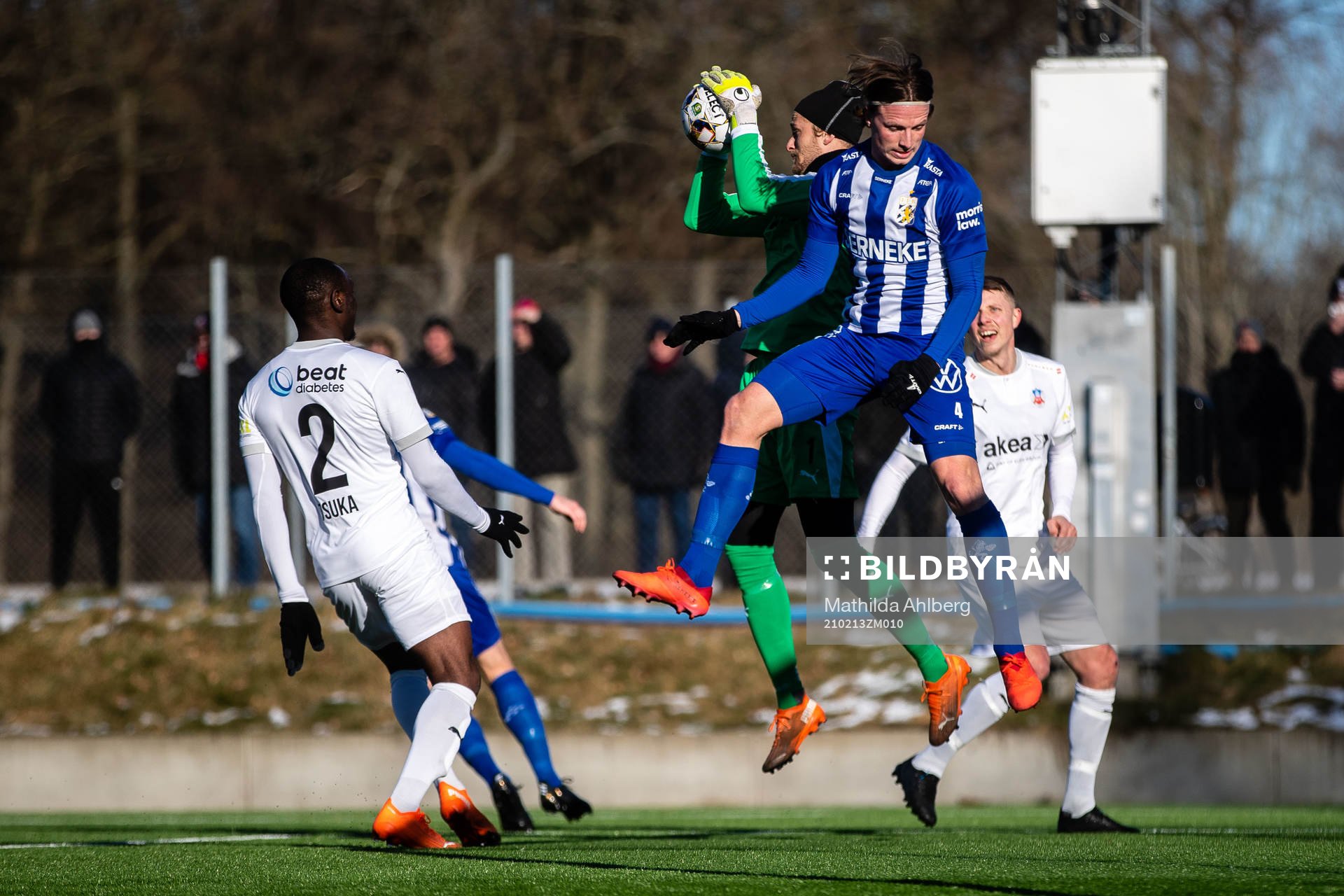 Helsingborgs målvakt Anders Lindegaard och IFK Göteborg