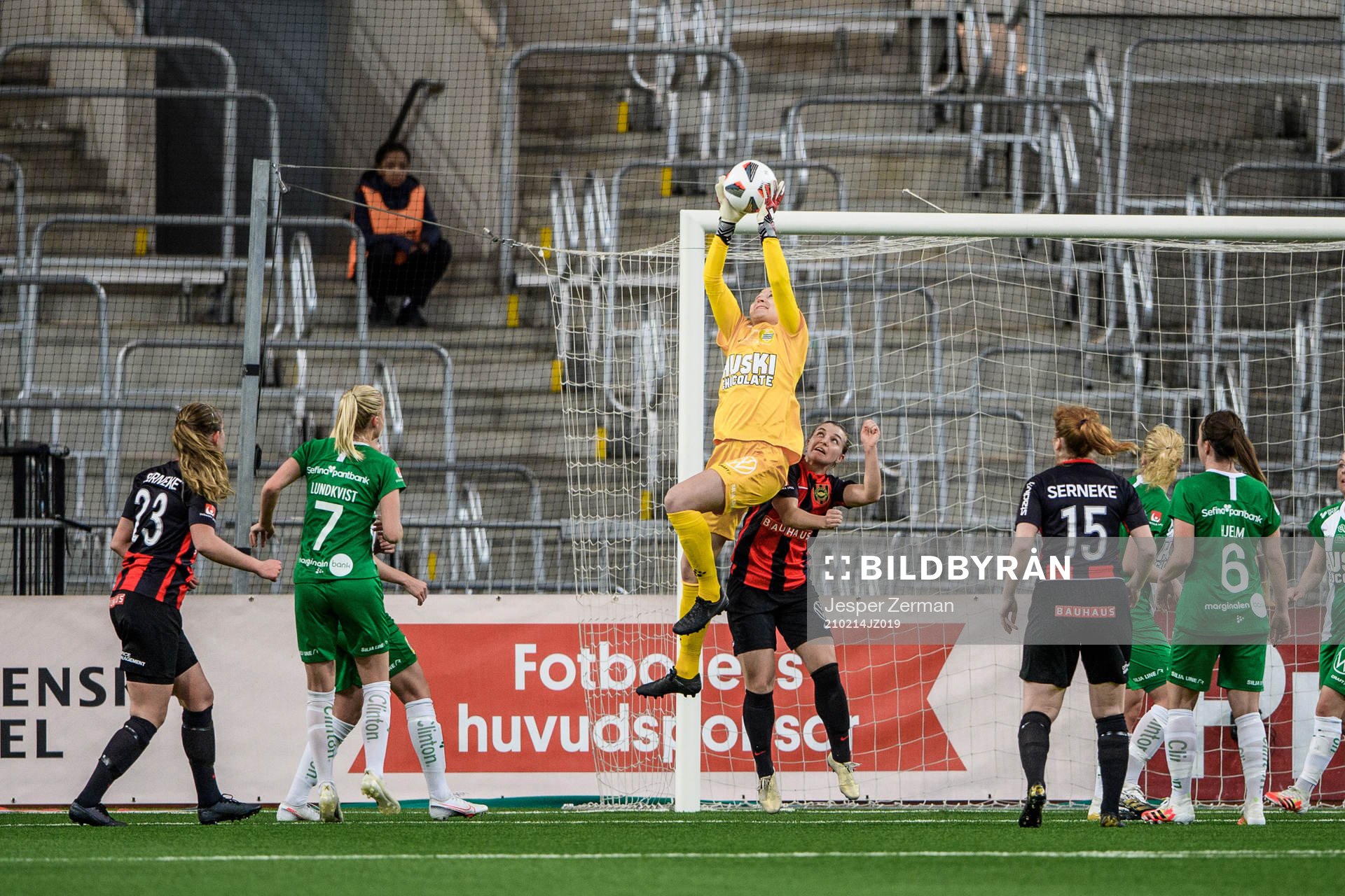 Hammarbys målvakt Anna Tamminen