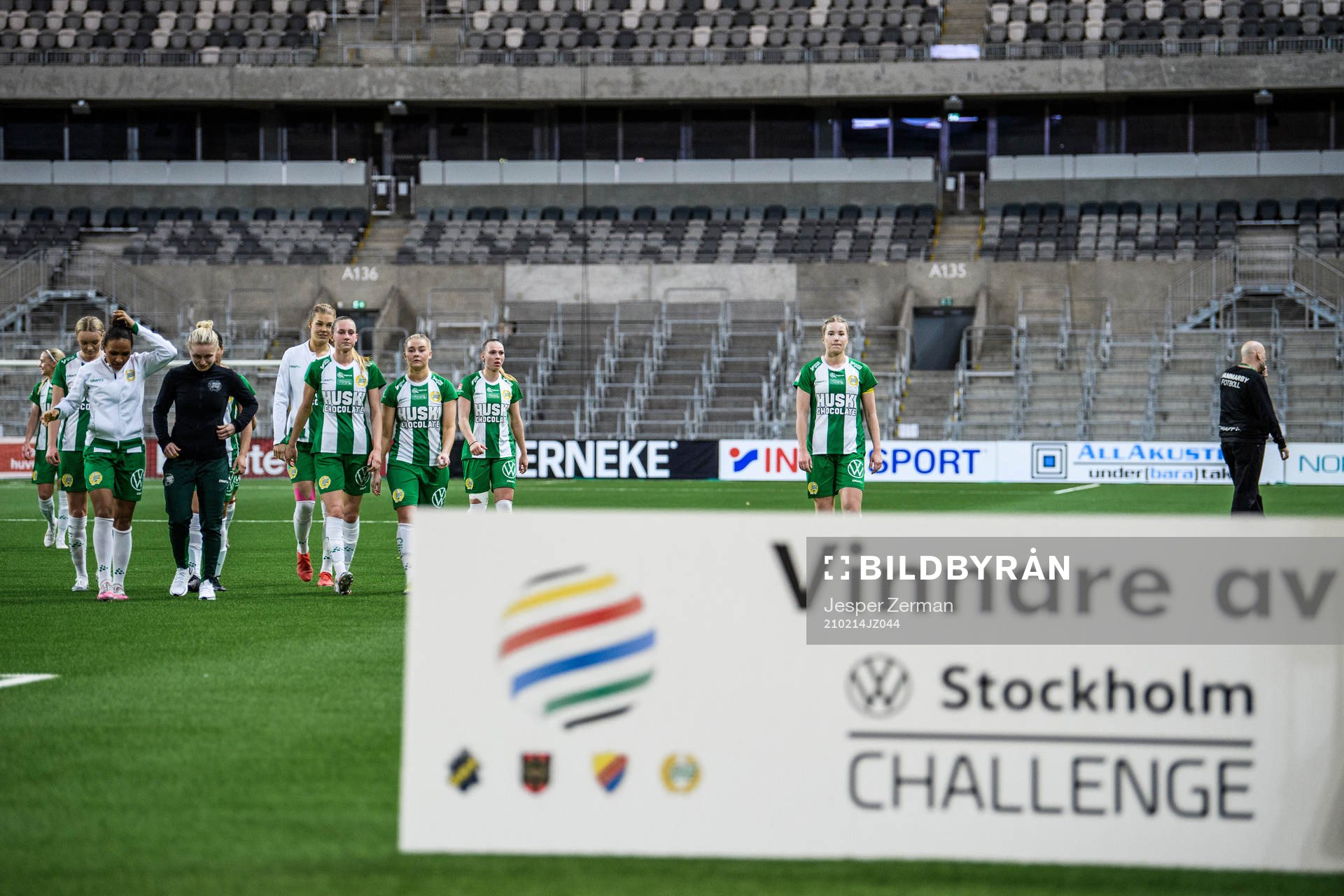 Hammarbys Madelen Janogy, Emilia Larsson, Ellen Wangerheim,