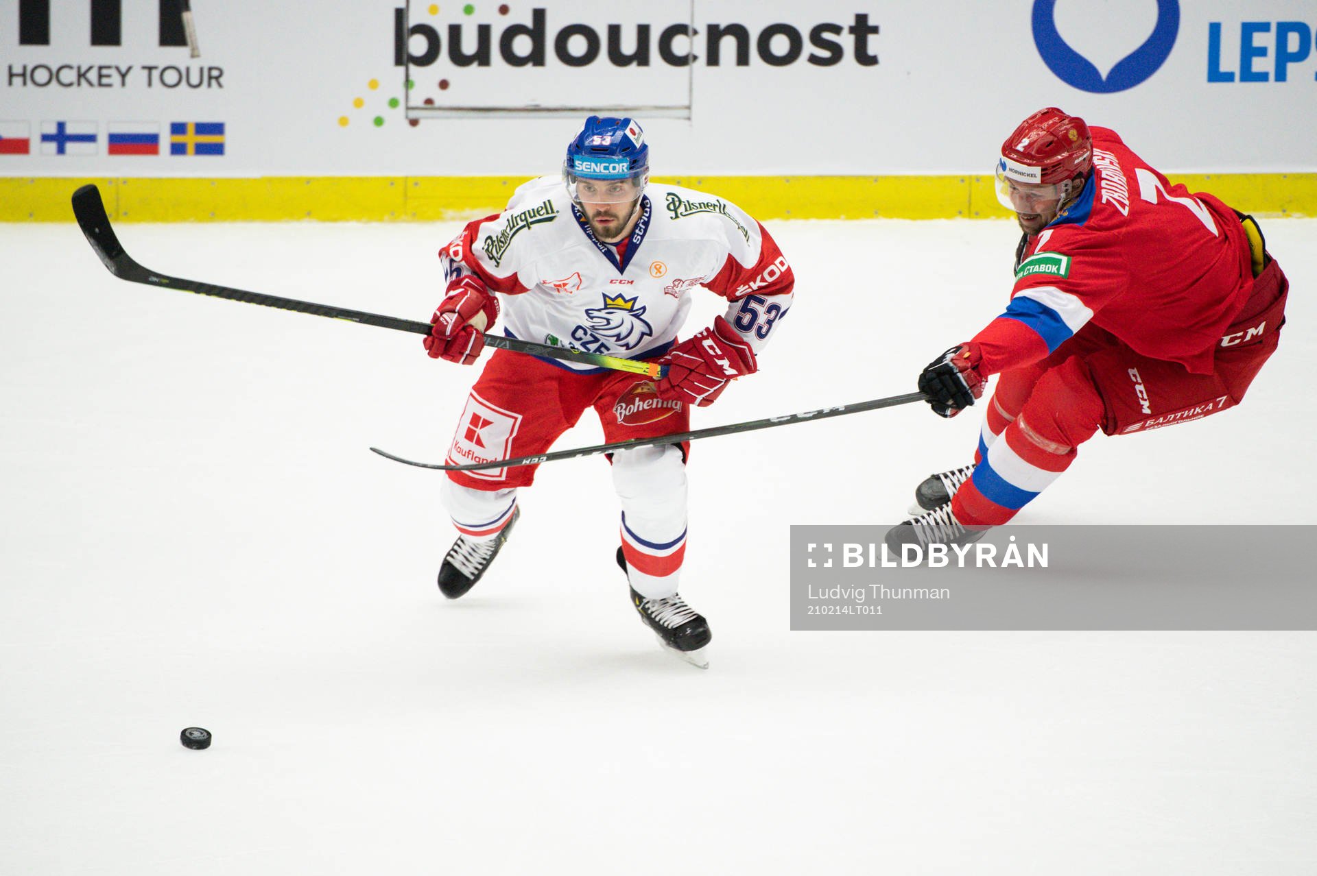 Michael Spacek of Czech Republic and Sergei Zborovsky of