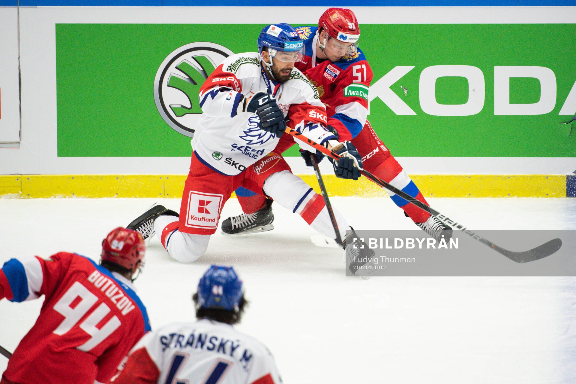 Michal Moravcik of Czech Republic and Nikolai Kovalenko of
