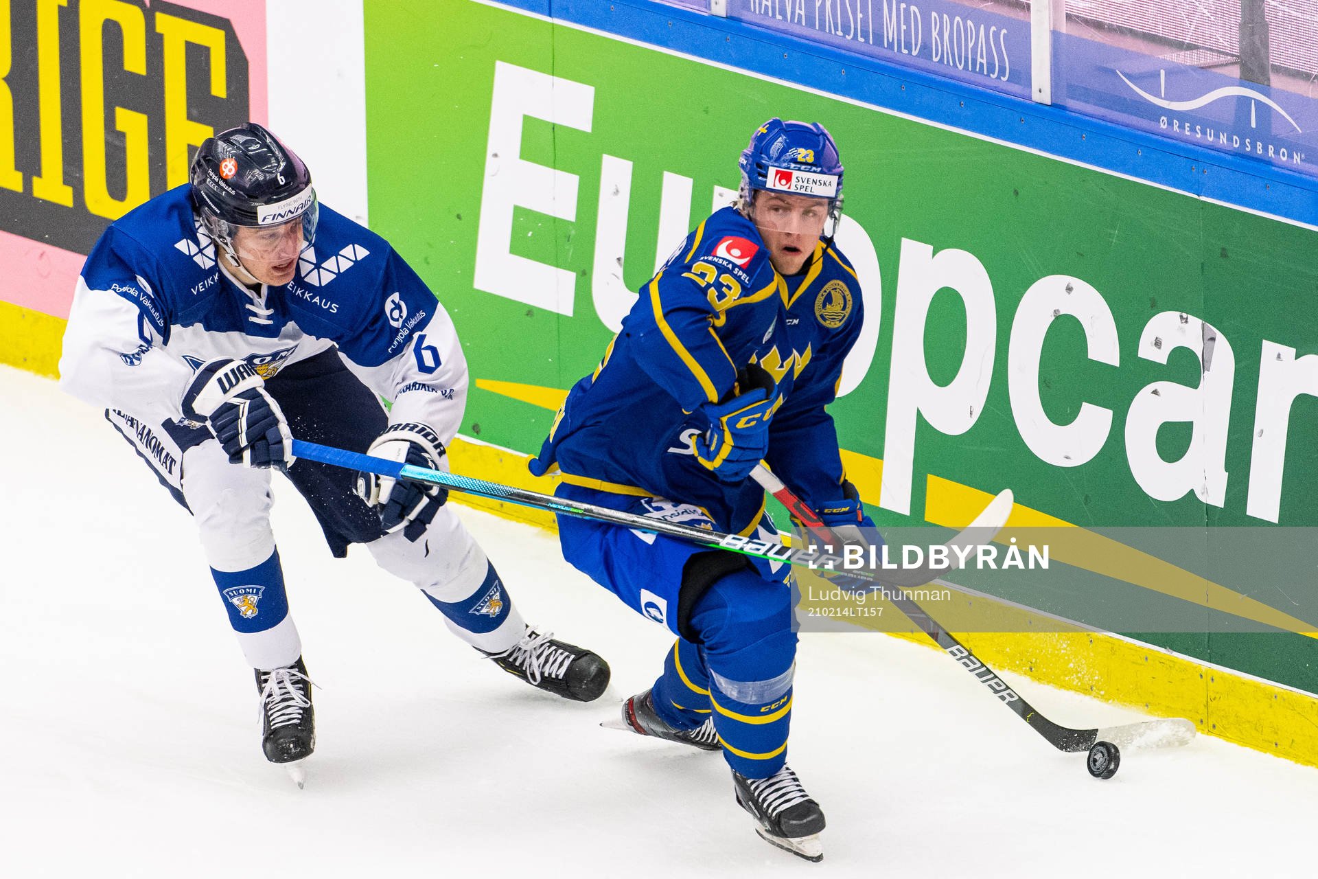 Tony Sund of Finland and Jesper Sellgren of Sweden
