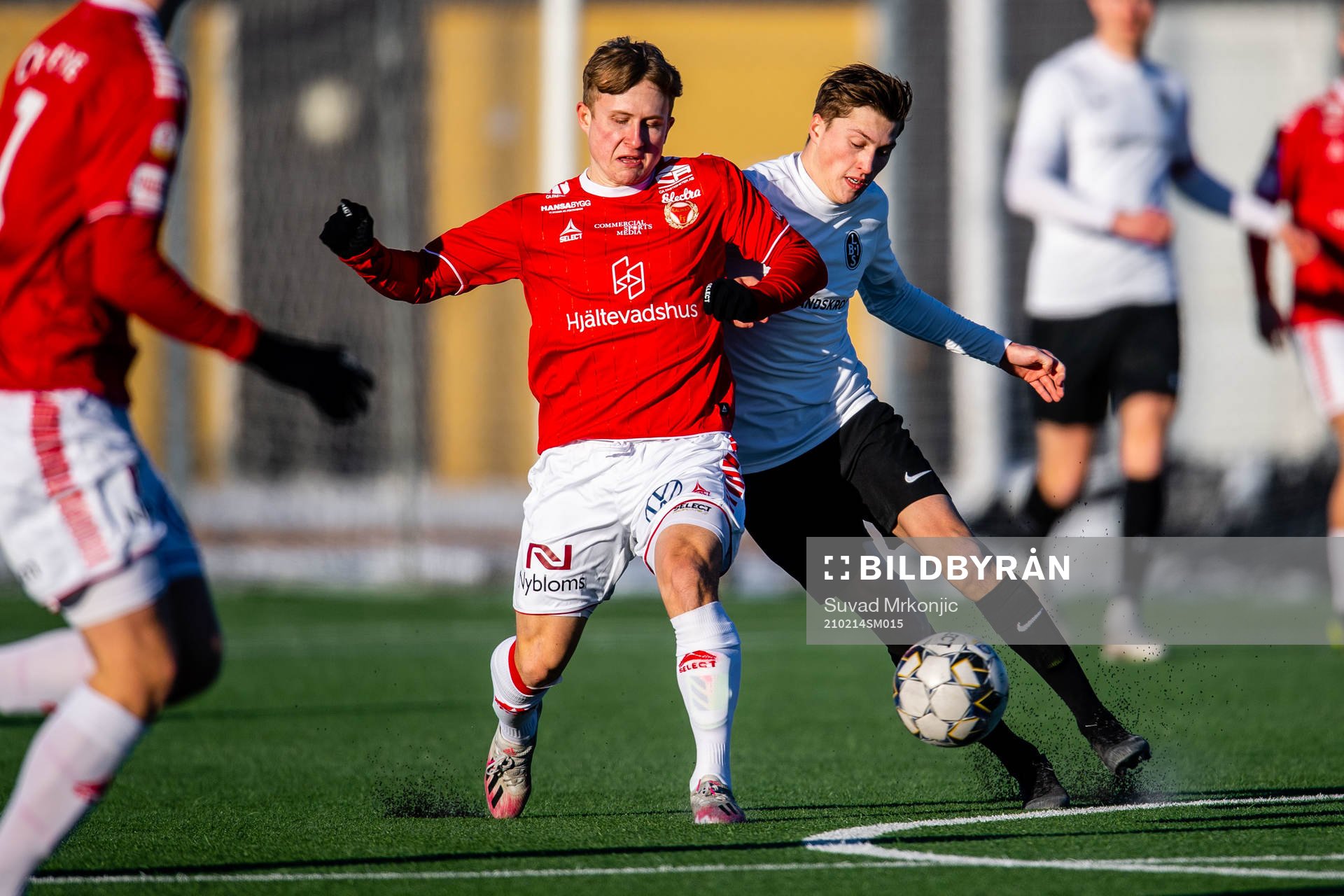 Kalmars Victor Backman och Landskronas Kevin Jensen