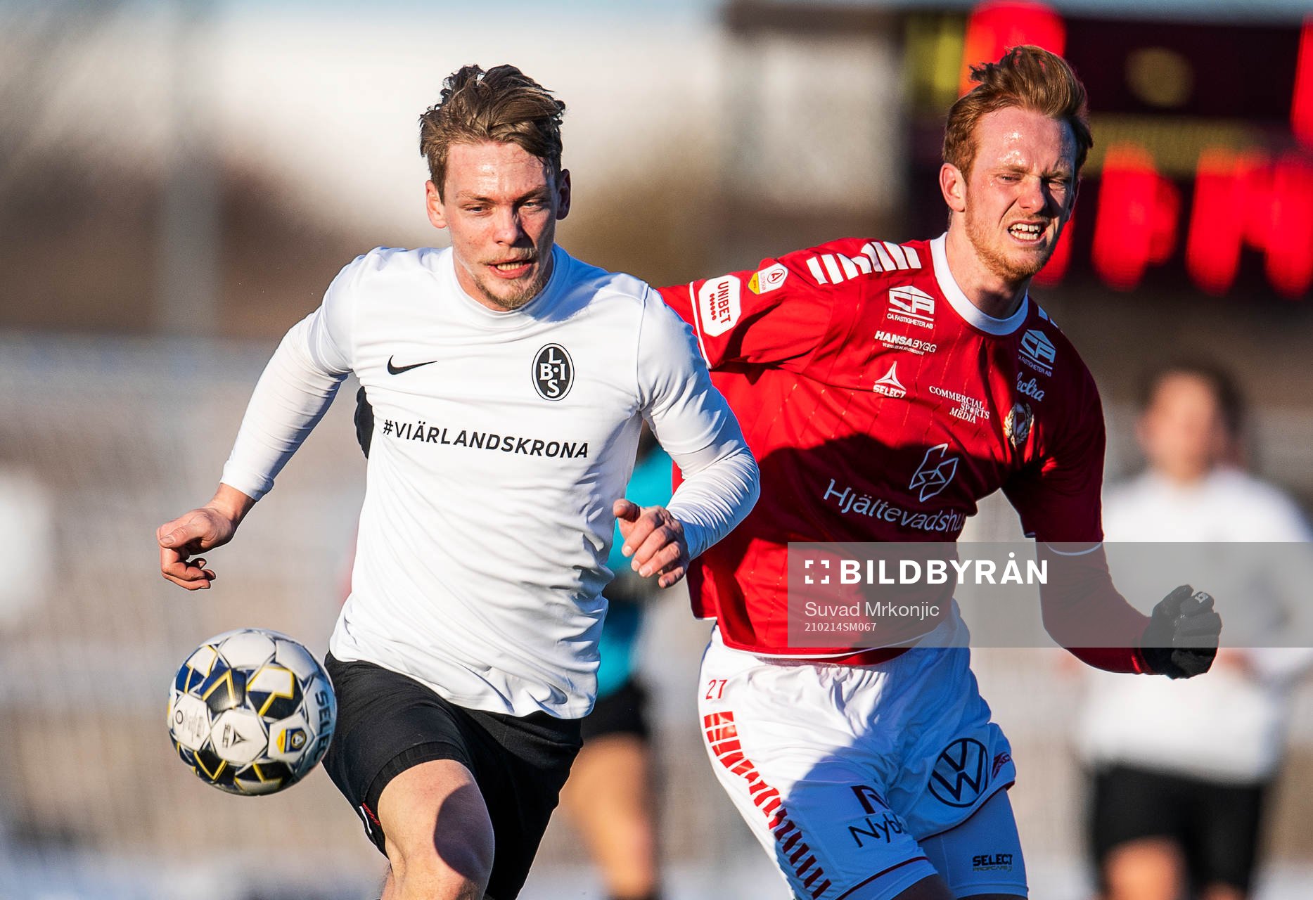 Landskronas Robin Hofsö och Kalmars Viktor Krüger