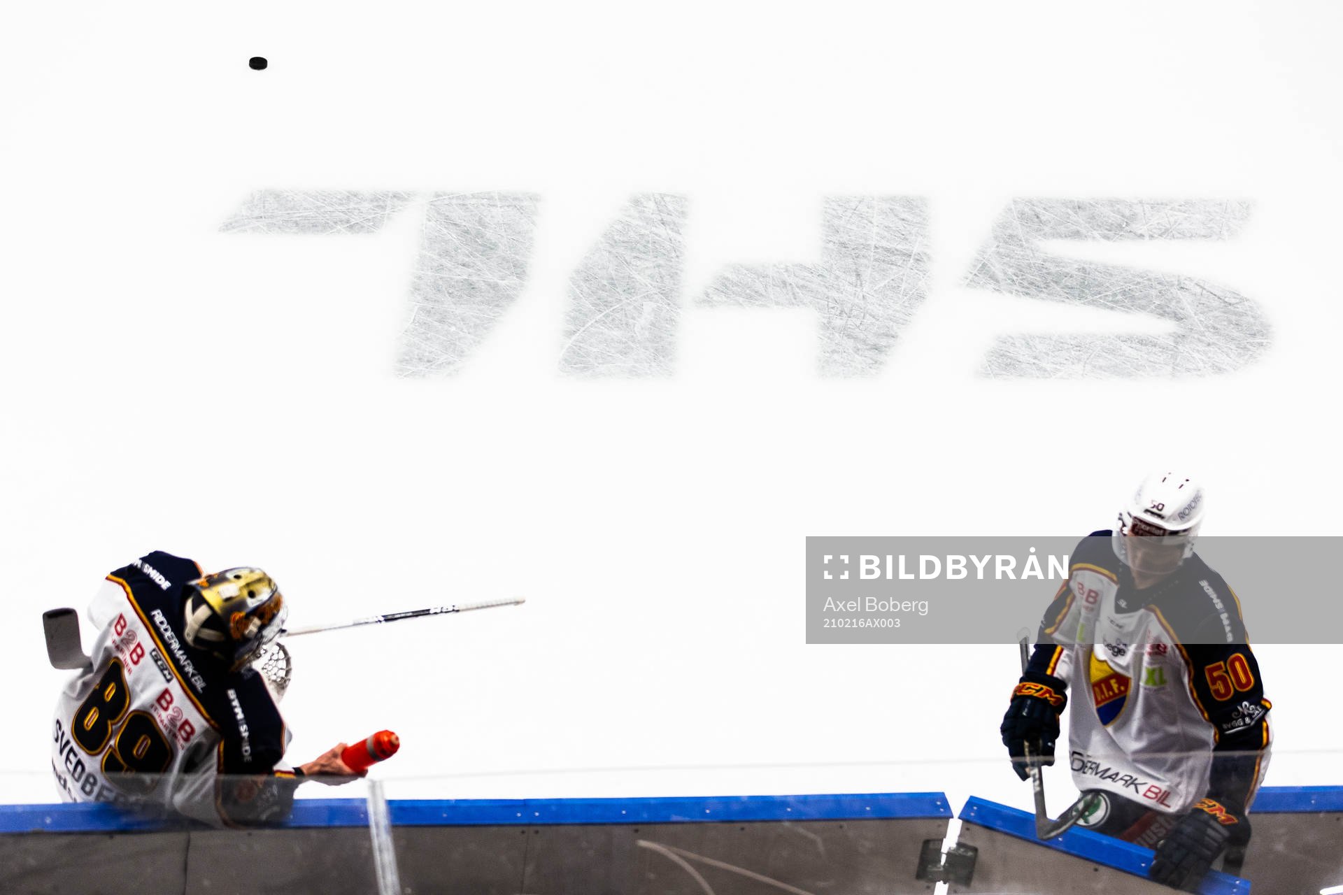 Djurgårdens målvakt Niklas Svedberg och Tobias Ekberg