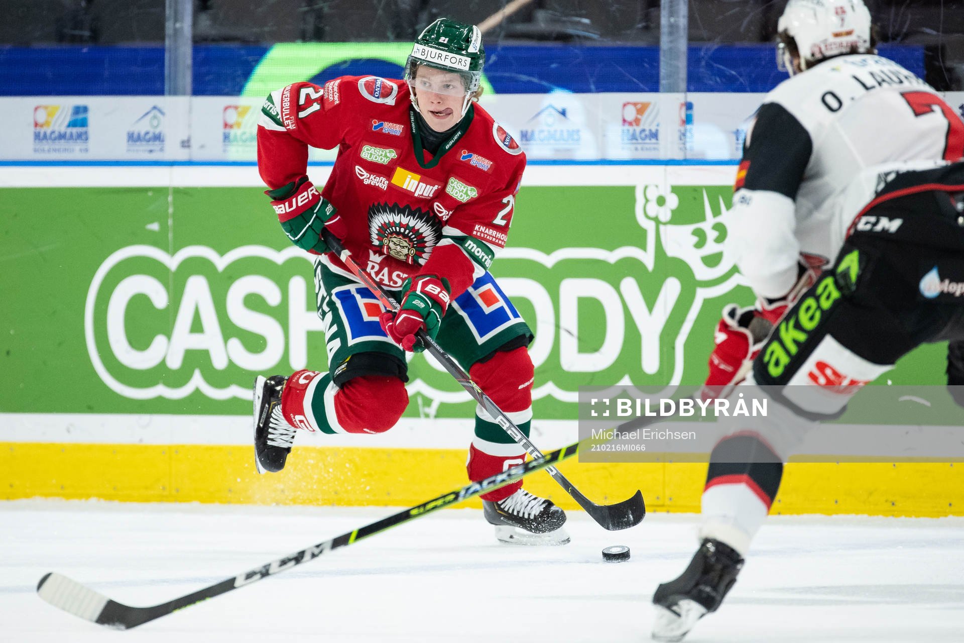 Frölundas Karl Henriksson och Malmö Redhawks Oliver