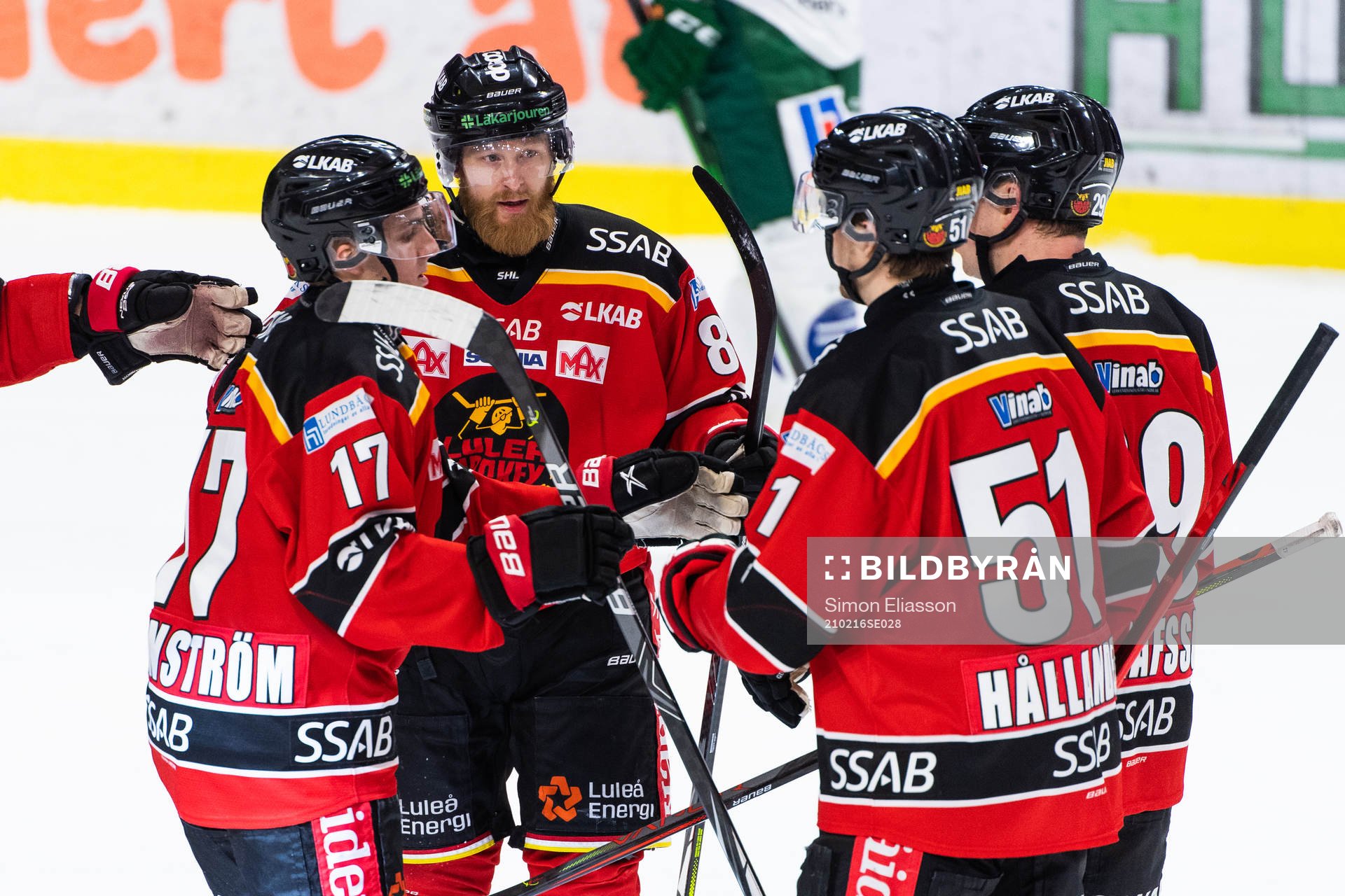 Luleås Linus Klasen jublar