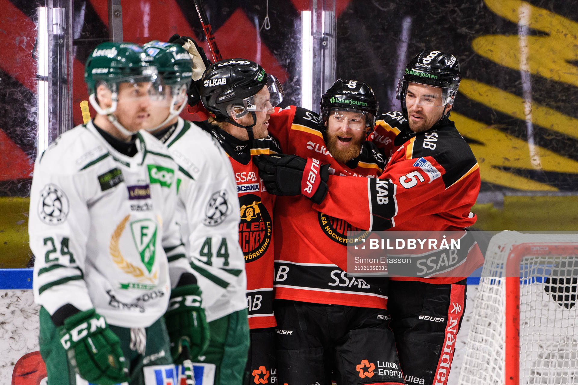 Luleås Linus Klasen jublar
