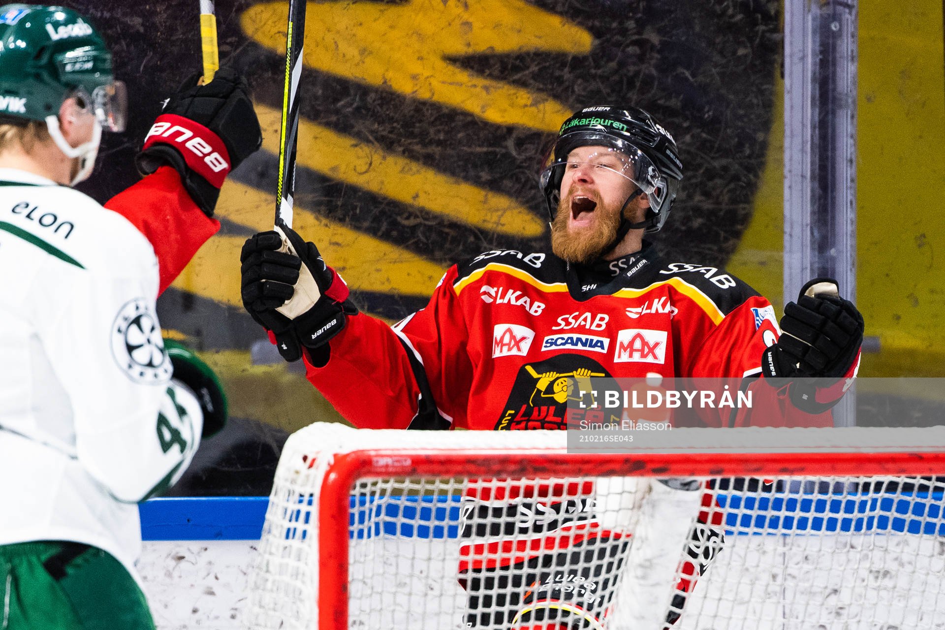 Luleås Linus Klasen jublar