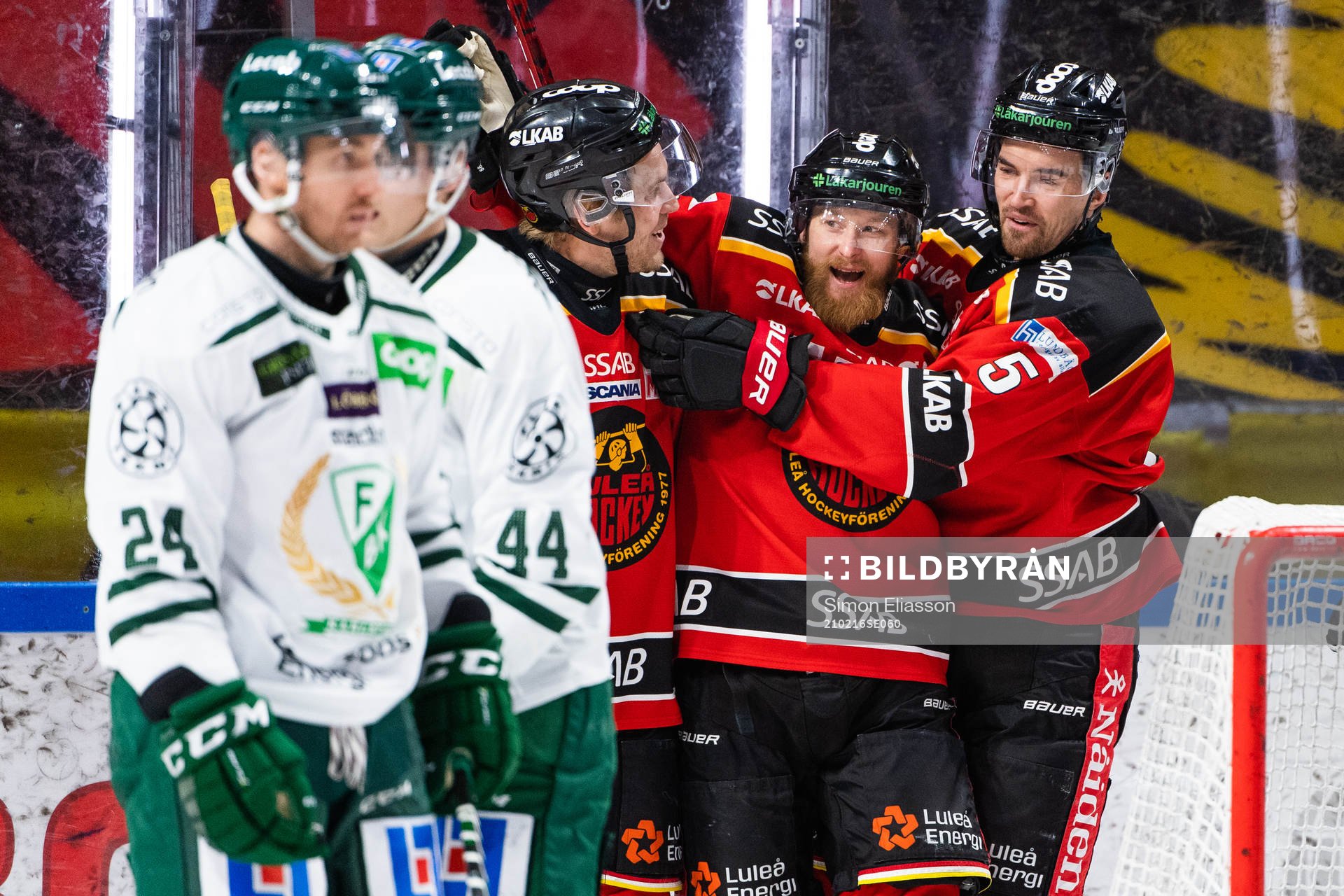 Luleås Linus Klasen jublar