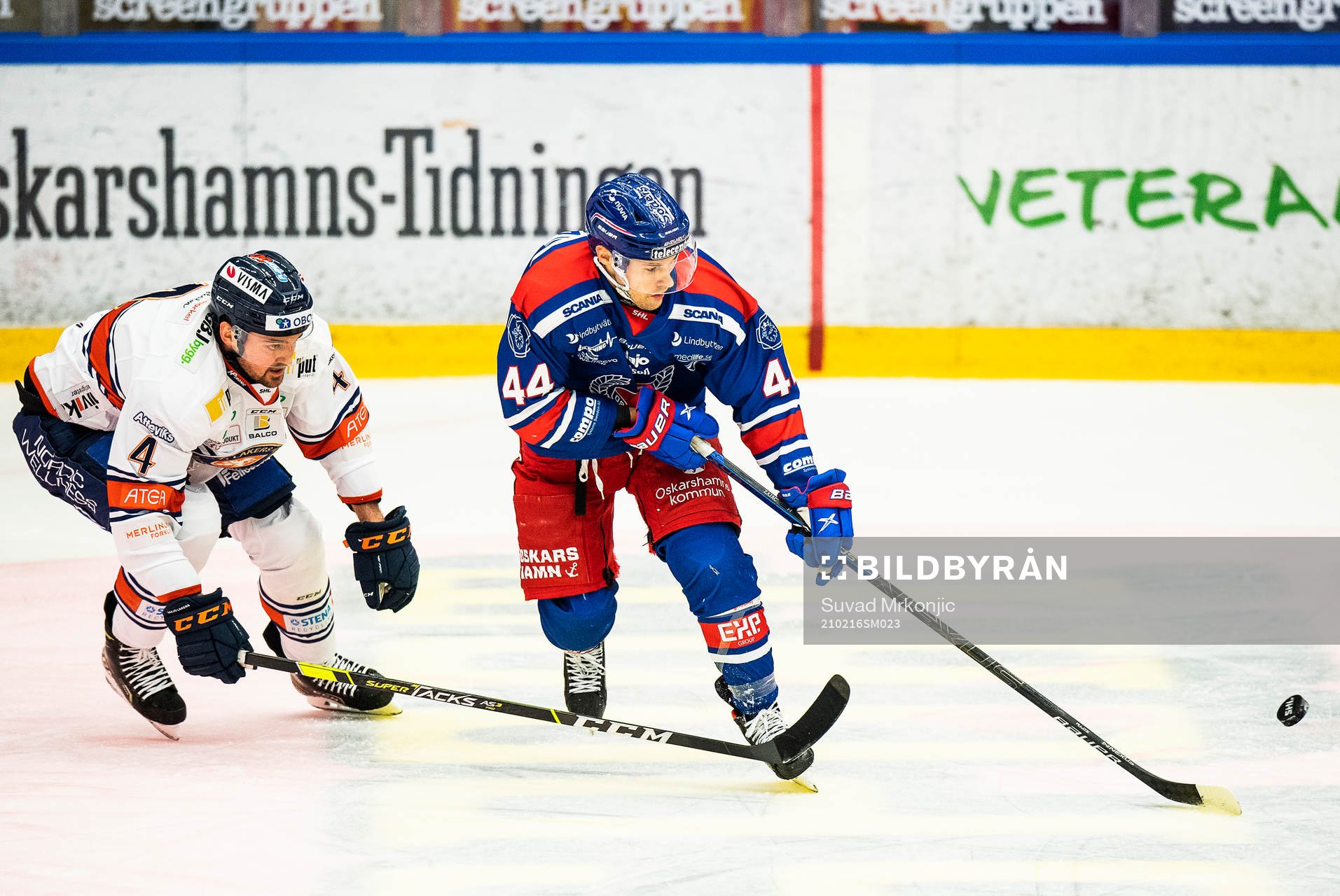 Oskarshamns Nolan Zajac och Växjös Tim Erixon
