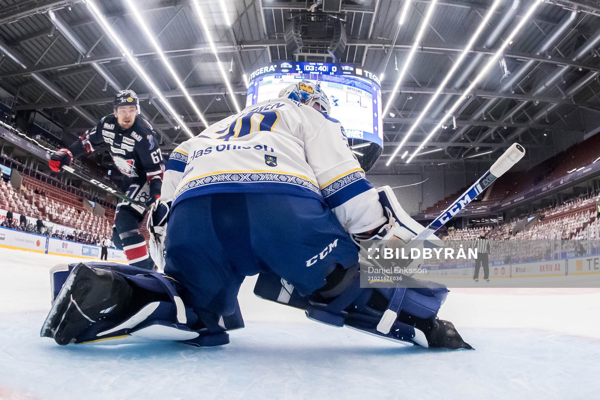 Linköpings Jarno Kärki missar straff mot Leksands