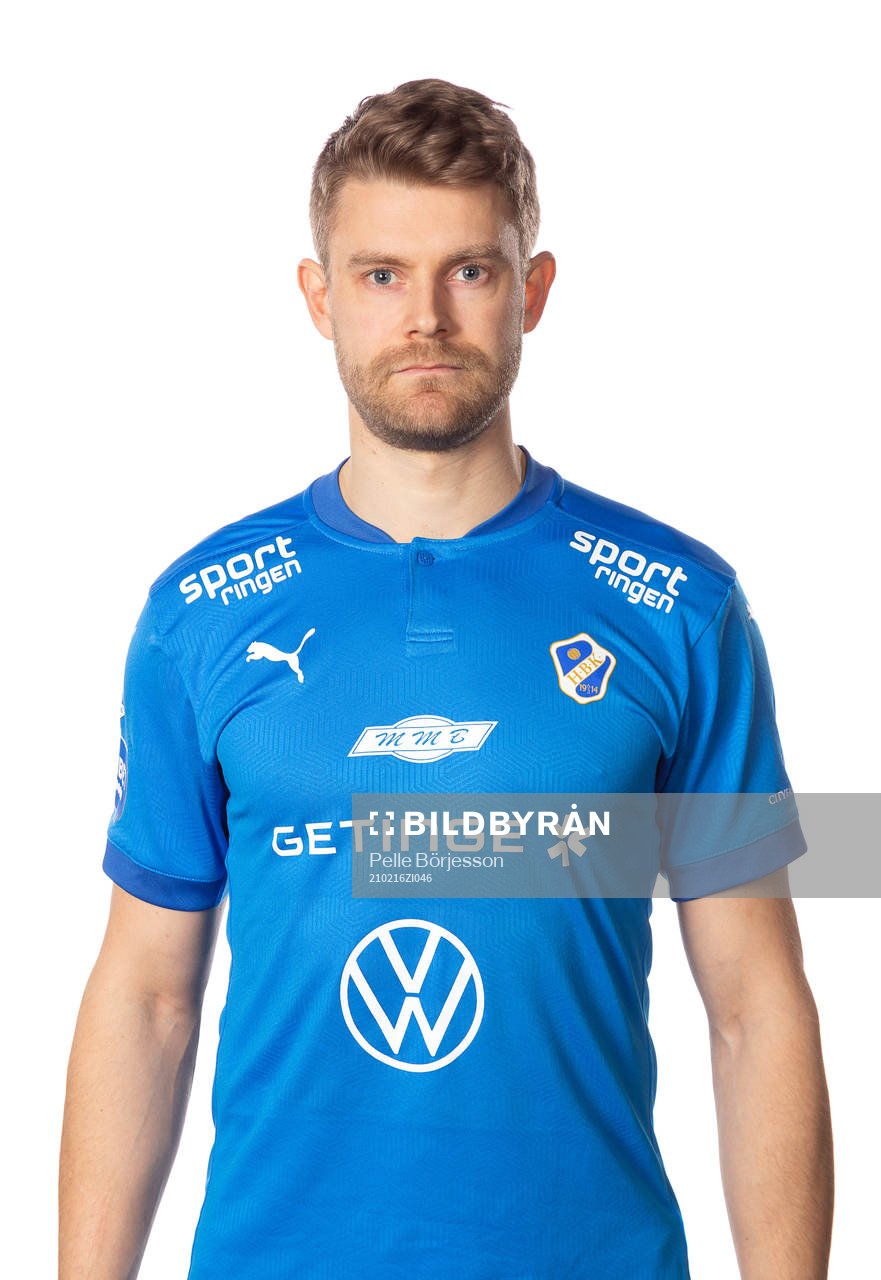 Halmstads Viktor Ljung poserar för ett porträtt den 16 februari 2021 i Halmstad.