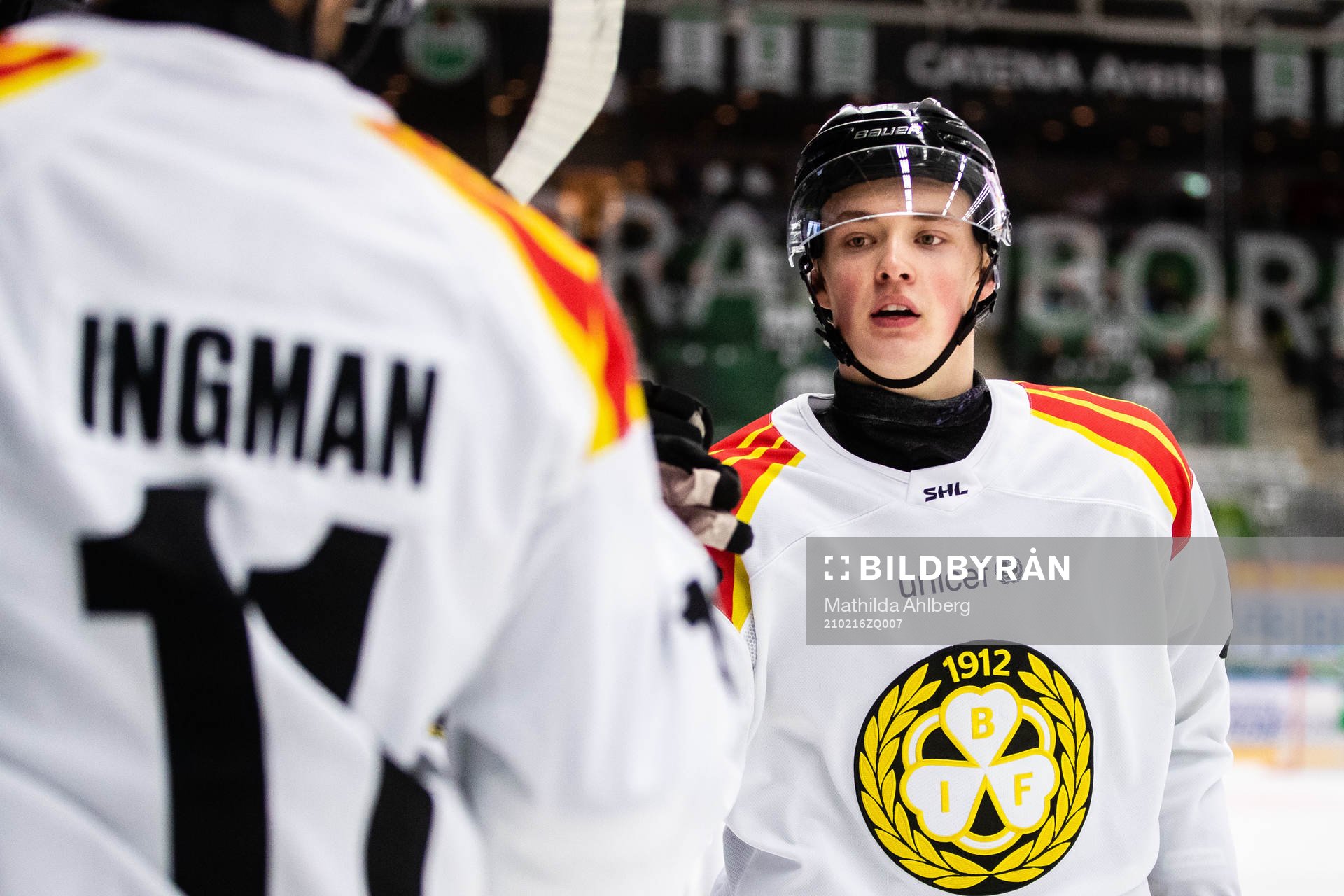 Brynäs Noel Gunler jublar