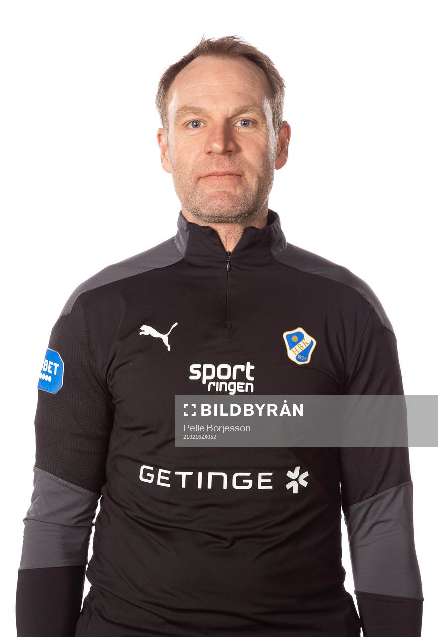 Halmstads assisterande tränare Torbjörn Arvidsson poserar för ett porträtt den 16 februari 2021 i Halmstad.