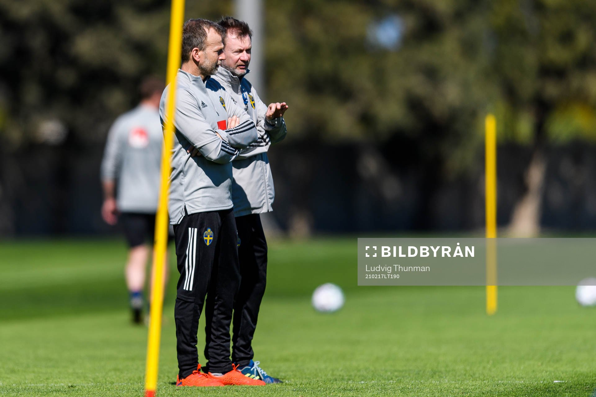 Pontus Ekblom, physio and Peter Gerhardsson, head coach