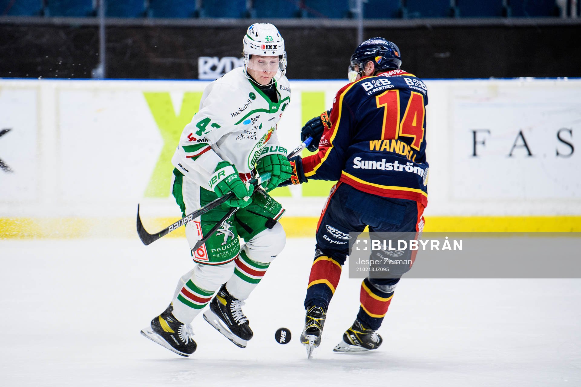 Rögles Olli Palola och Djurgårdens Tom Wandell