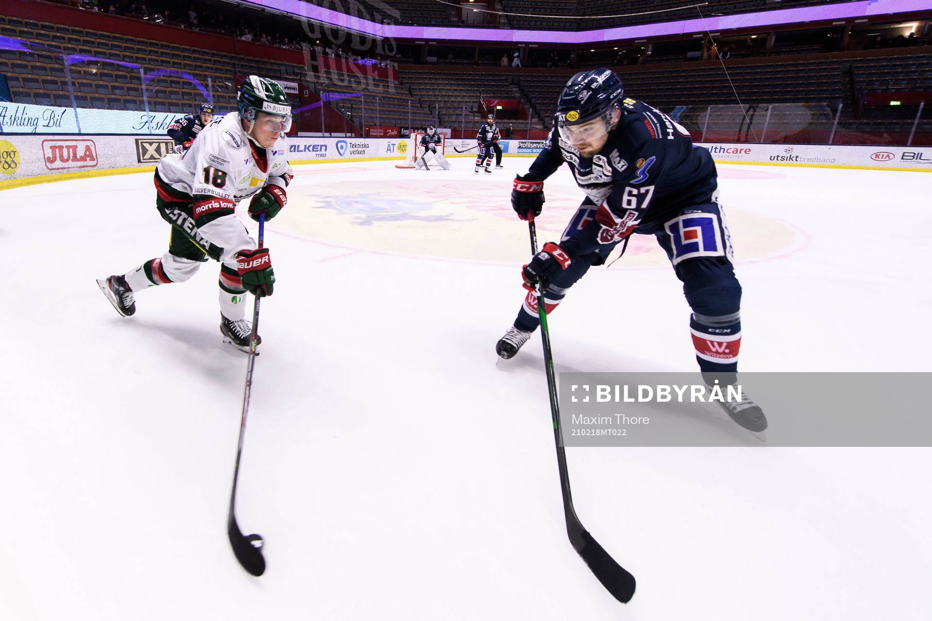 Frölundas Lucas Raymond och Linköpings Jarno Kärki