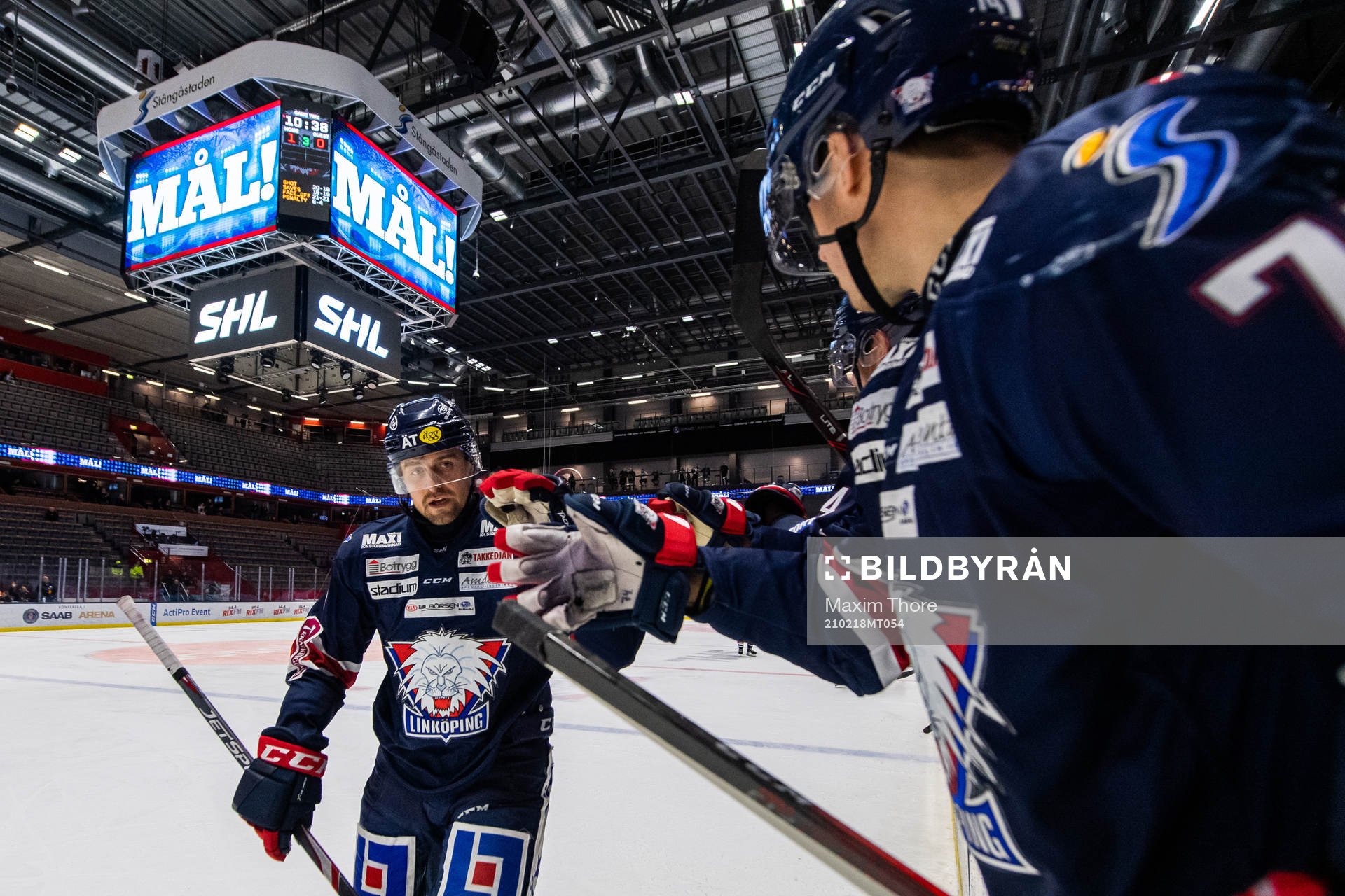 Linköpings Mikael Frycklund jublar