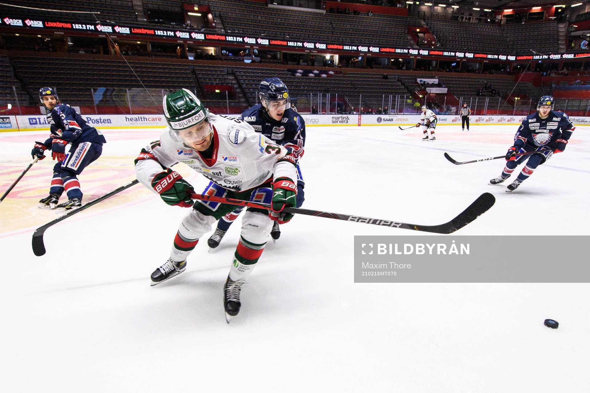 Frölundas Nicklas Lasu och Linköpings Henrik Törnqvist