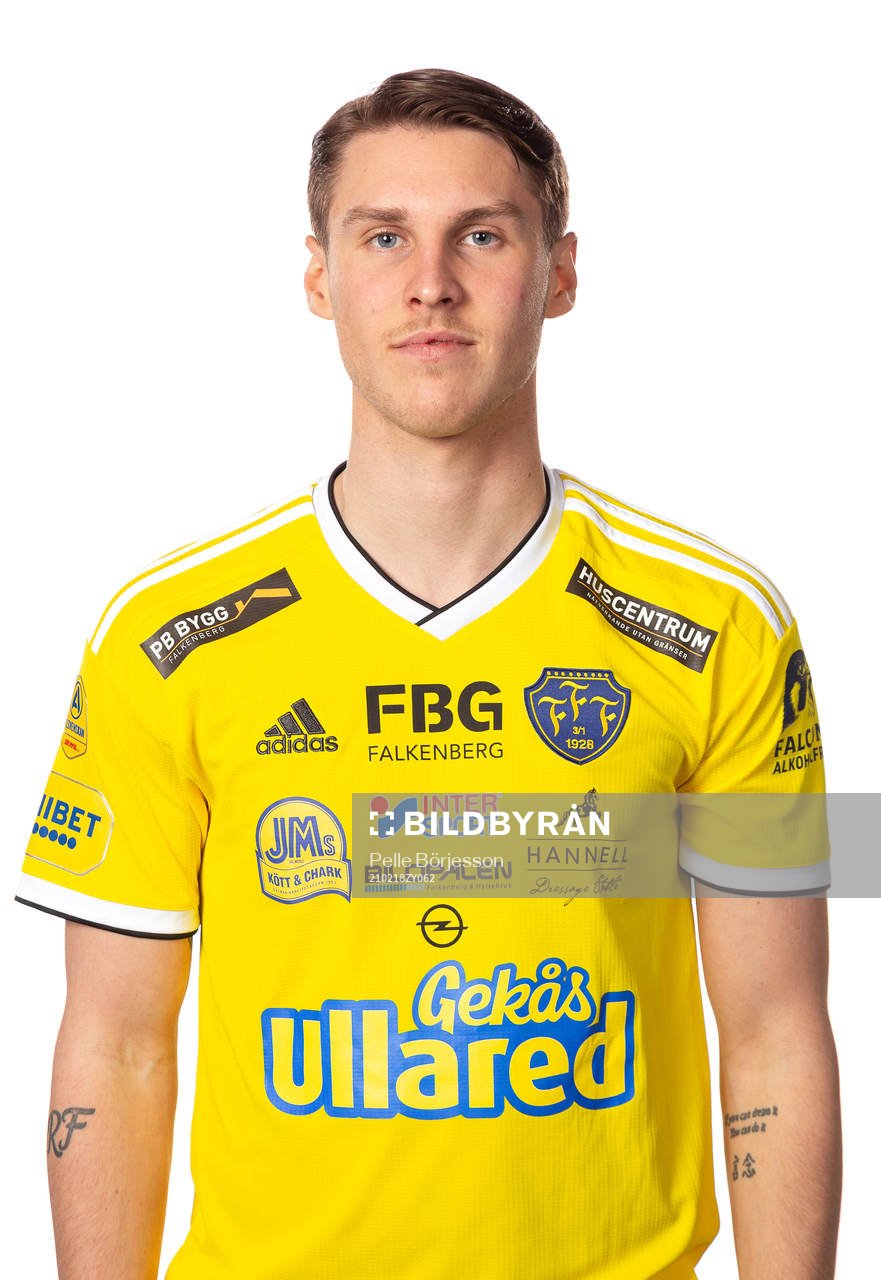 Falkenbergs Rasmus Fridolf poserar för ett porträtt den 18 februari 2021 i Falkenberg.