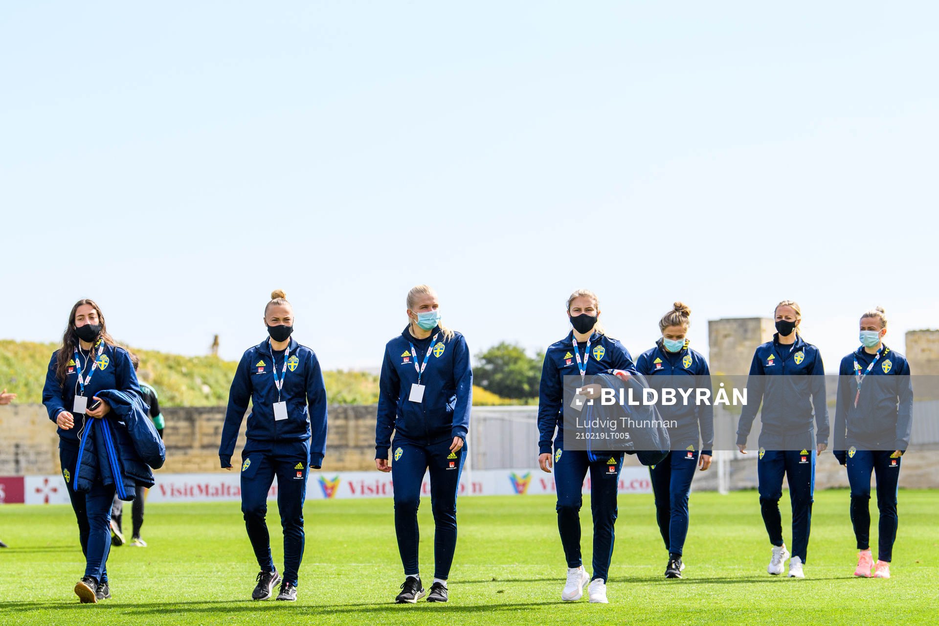 Rusul Rosa Kafaji, Hanna Bennison, goalkeeper Emma Holmgren
