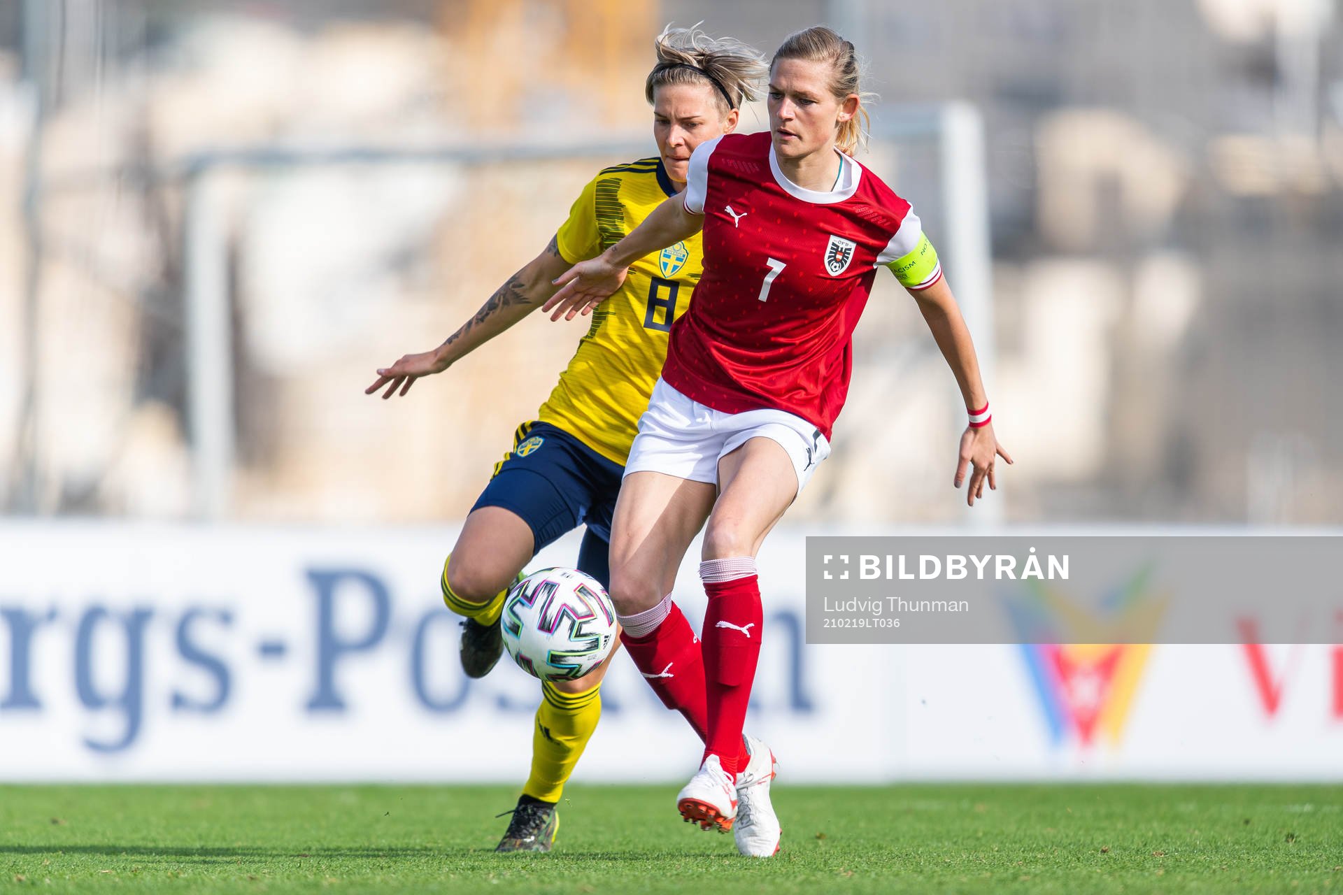 Lina Hurtig of Sweden and Carina Wenninger of Austria