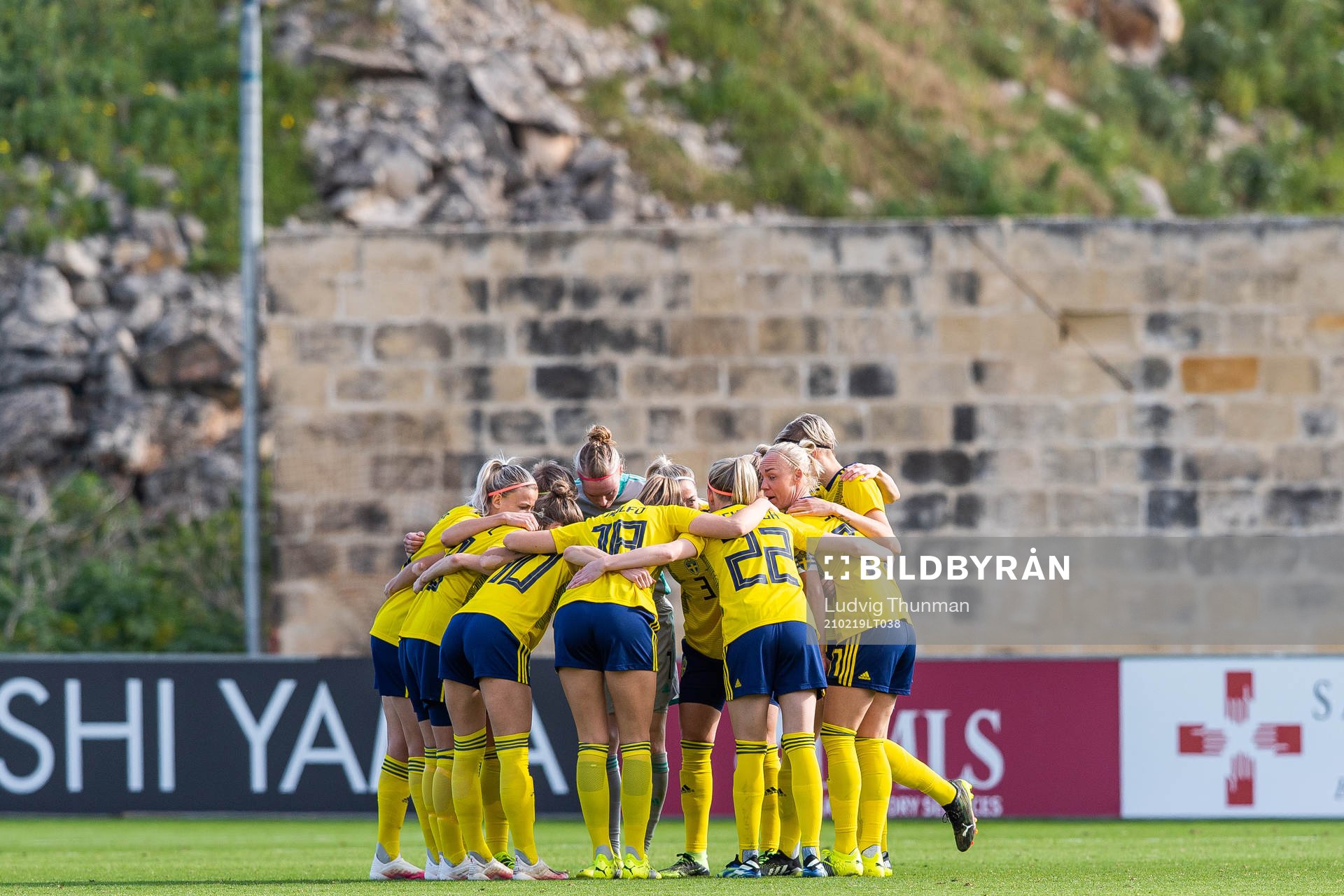 Players of Sweden gather