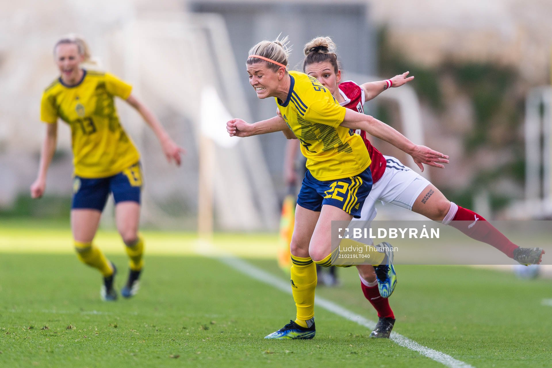 Olivia Schough of Sweden and of Austria Laura Wienroither