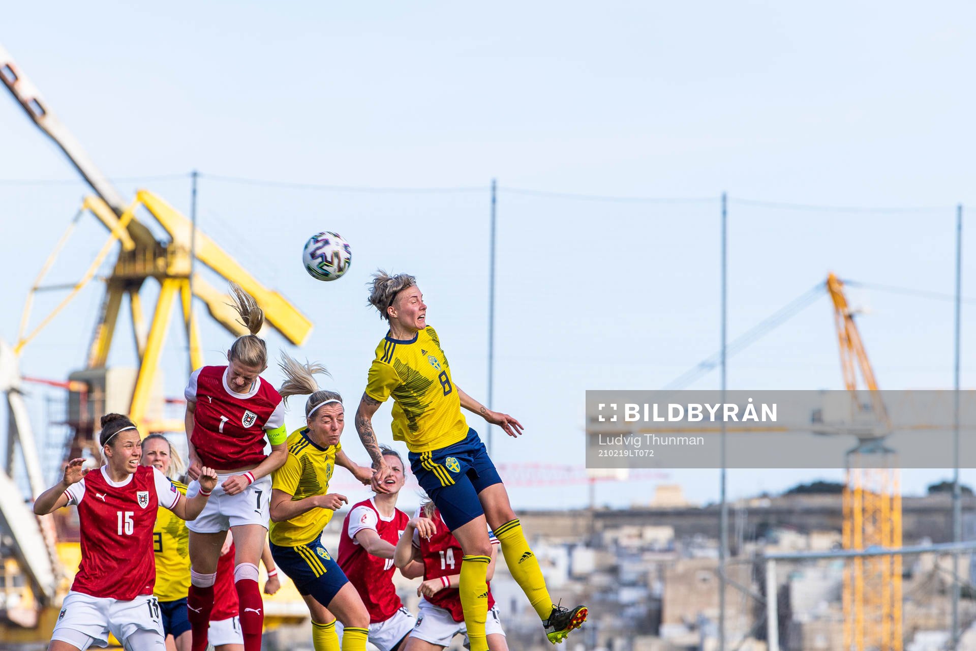 Lina Hurtig of Sweden scores 1-3
