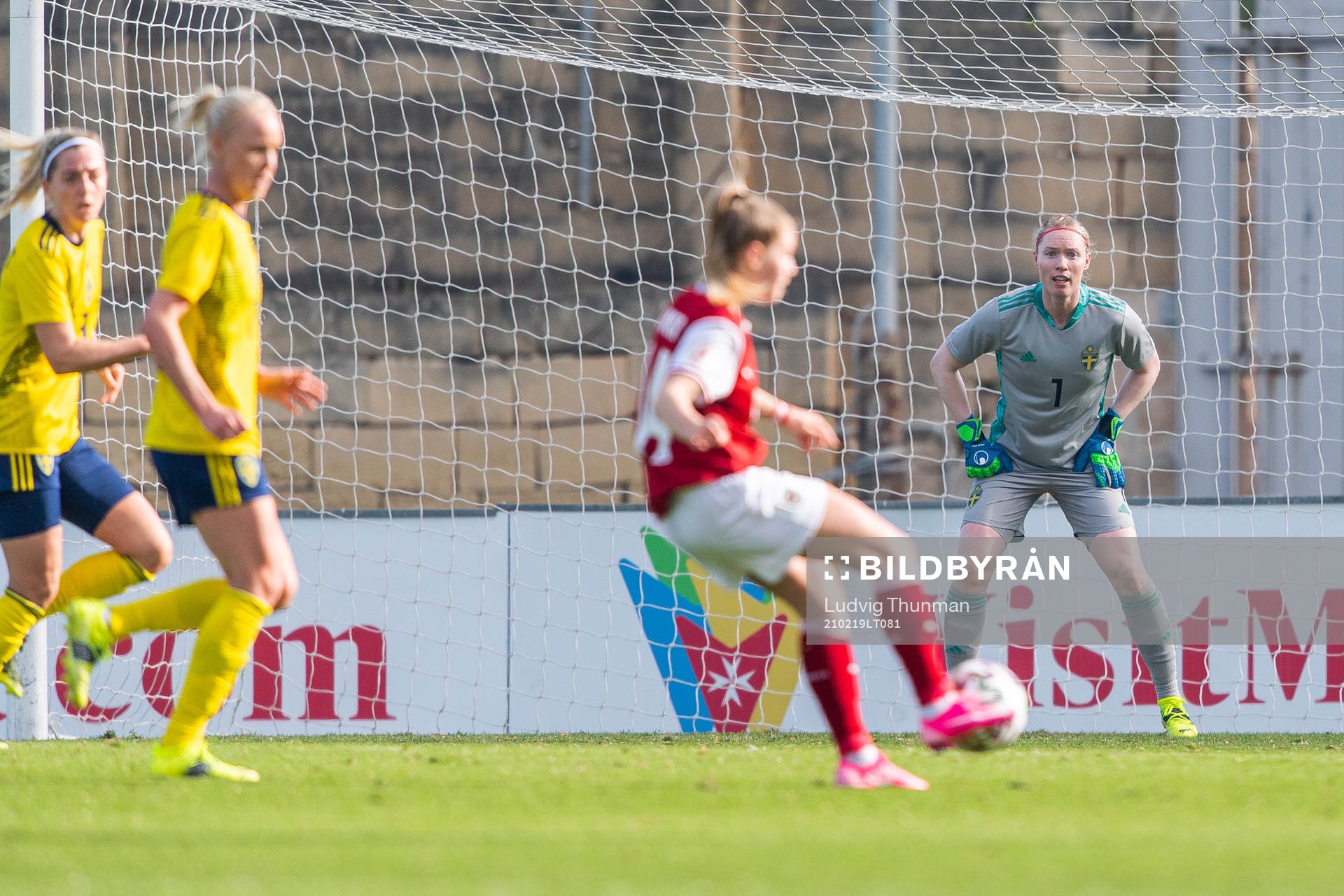 Goalkeeper Hedvig Lindahl of Sweden