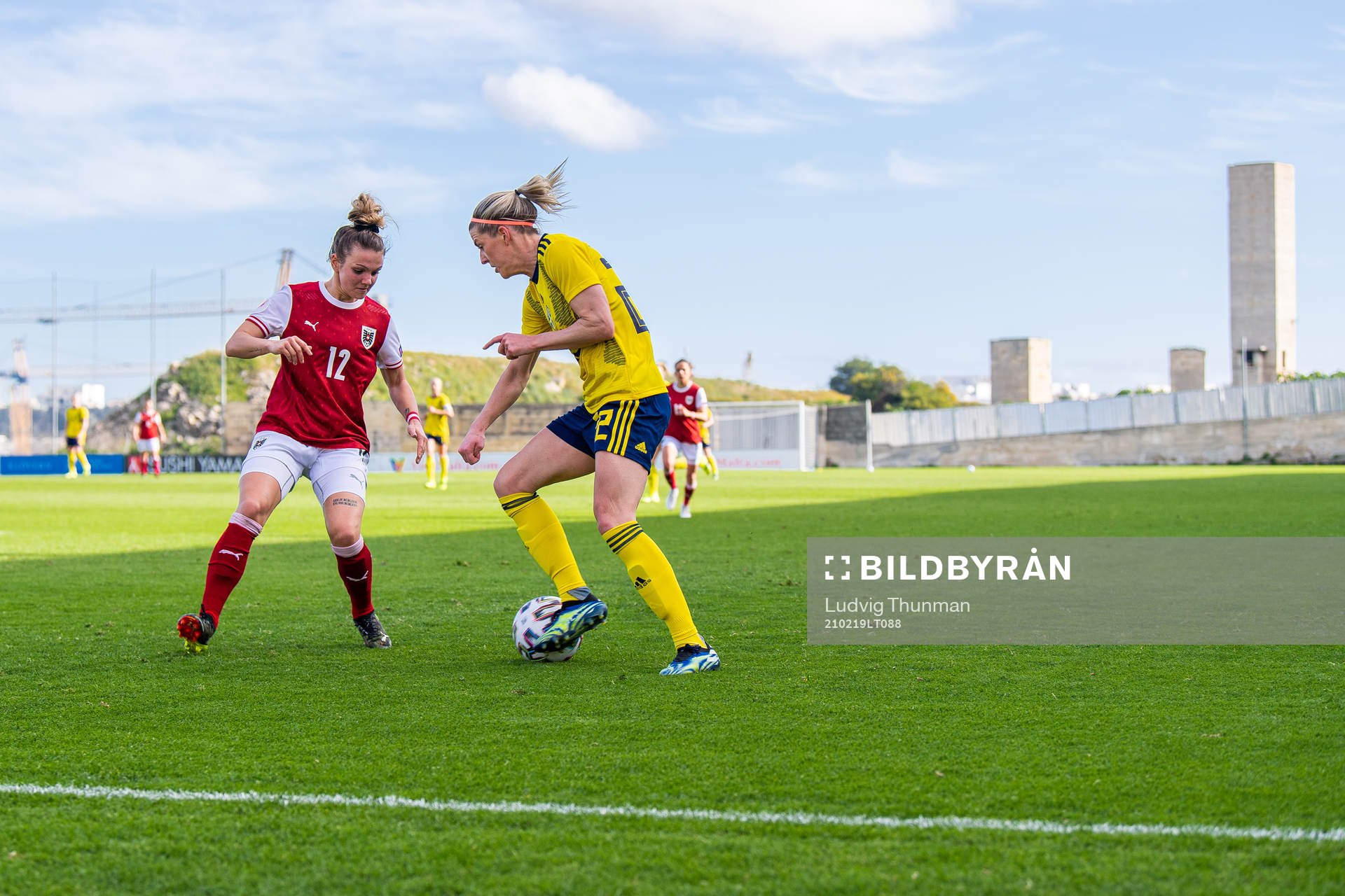 Laura Wienroither of Austria and Olivia Schough of Sweden