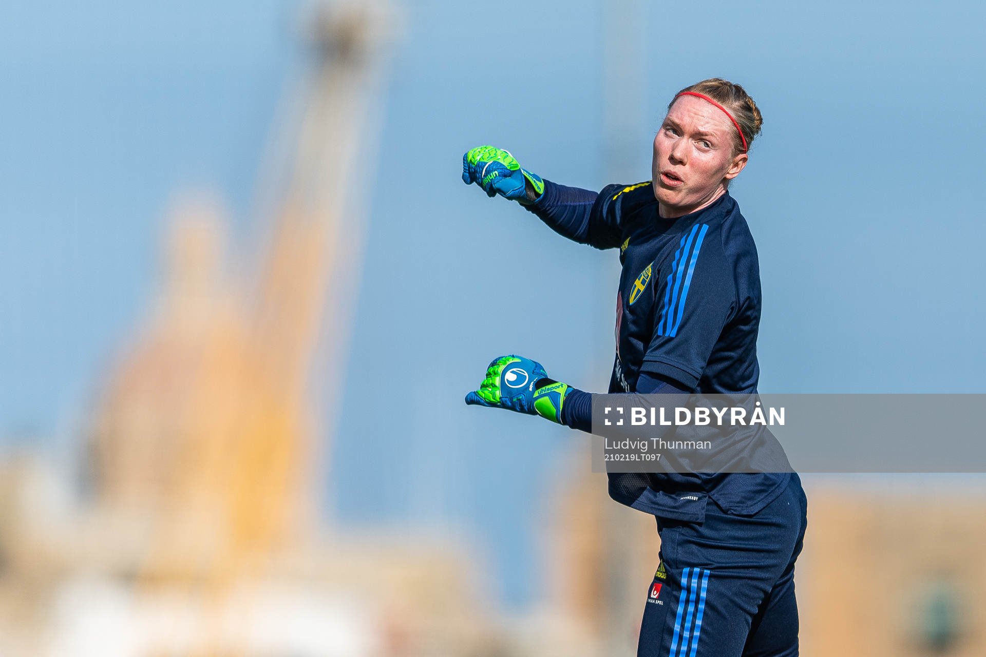 Goalkeeper Hedvig Lindahl of Sweden