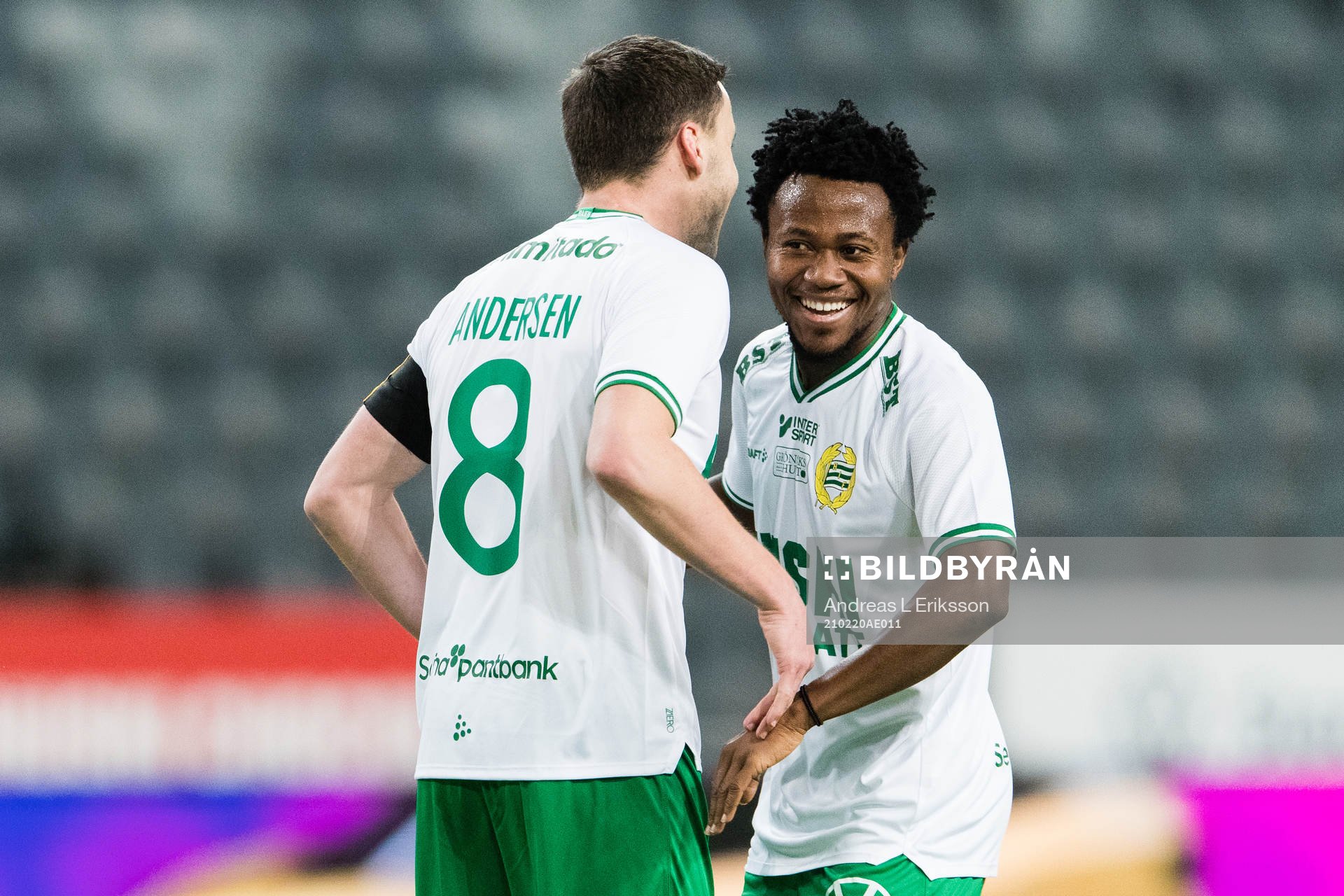 Hammarbys Jeppe Andersen jublar