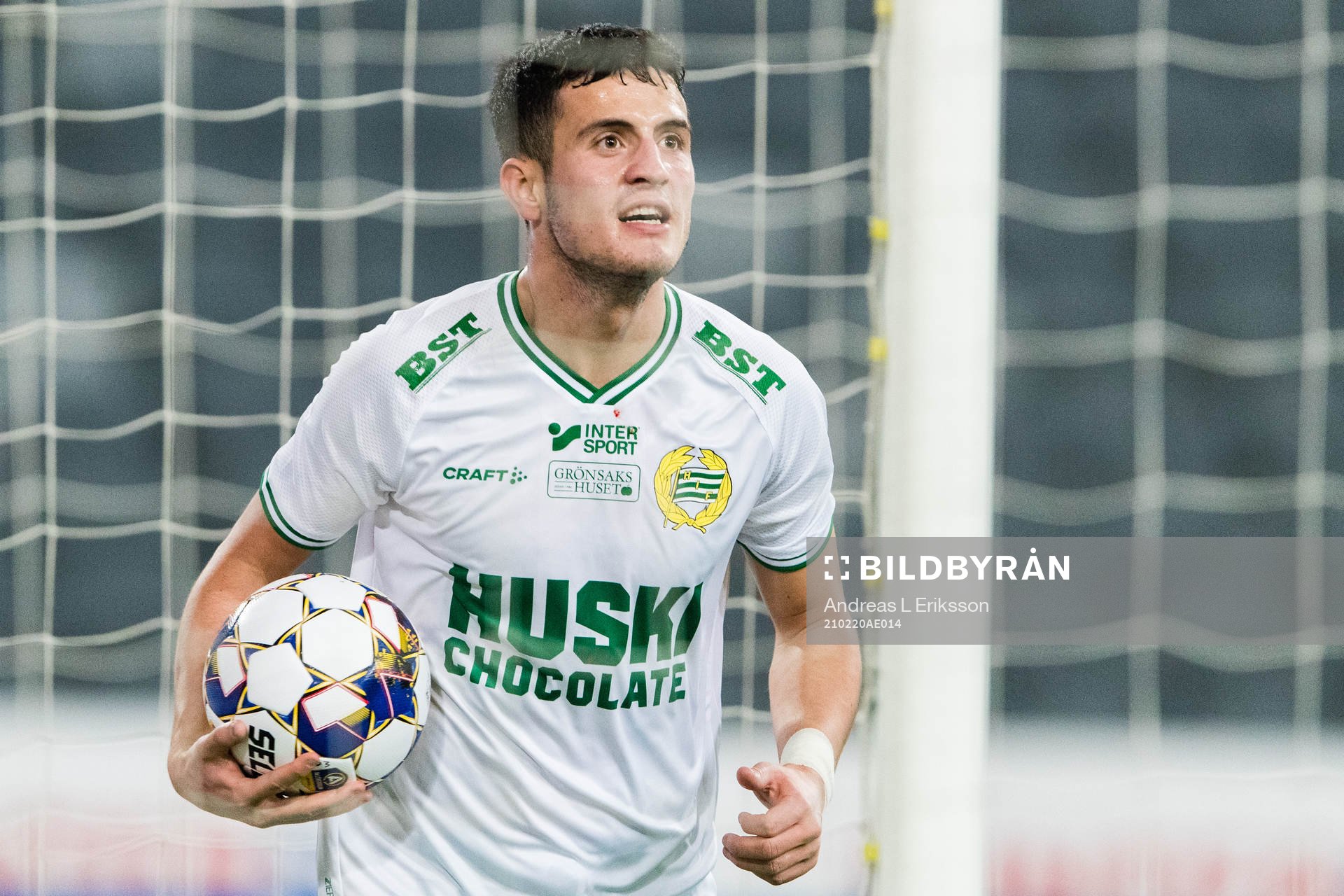 Hammarbys Astrit Selmani jublar