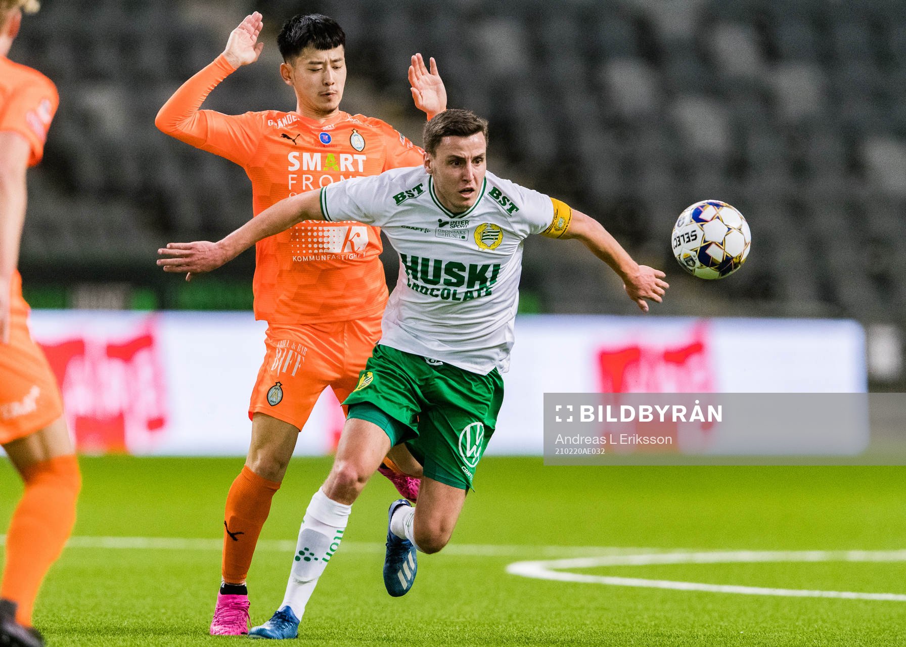 AFC Eskilstunas Kazuki Takahashi och Hammarbys Jeppe