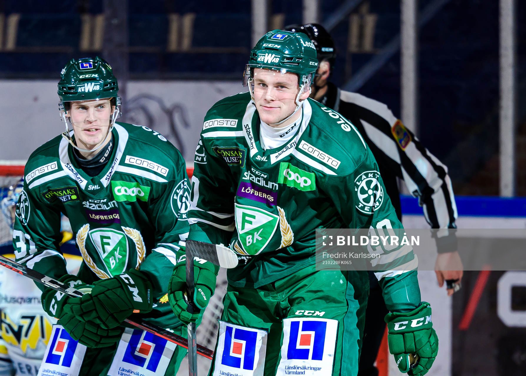 Färjestads Olle Lycksell jublar