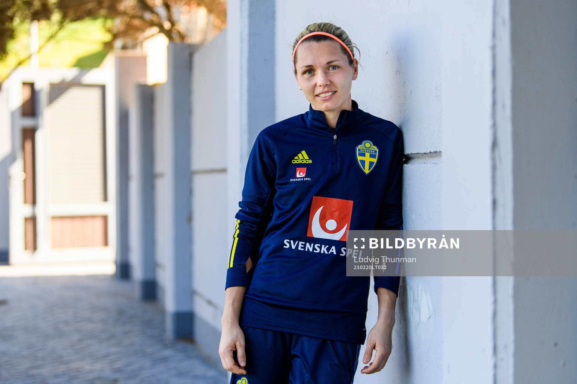 Goalkeeper Jennifer Falk poses for portrait