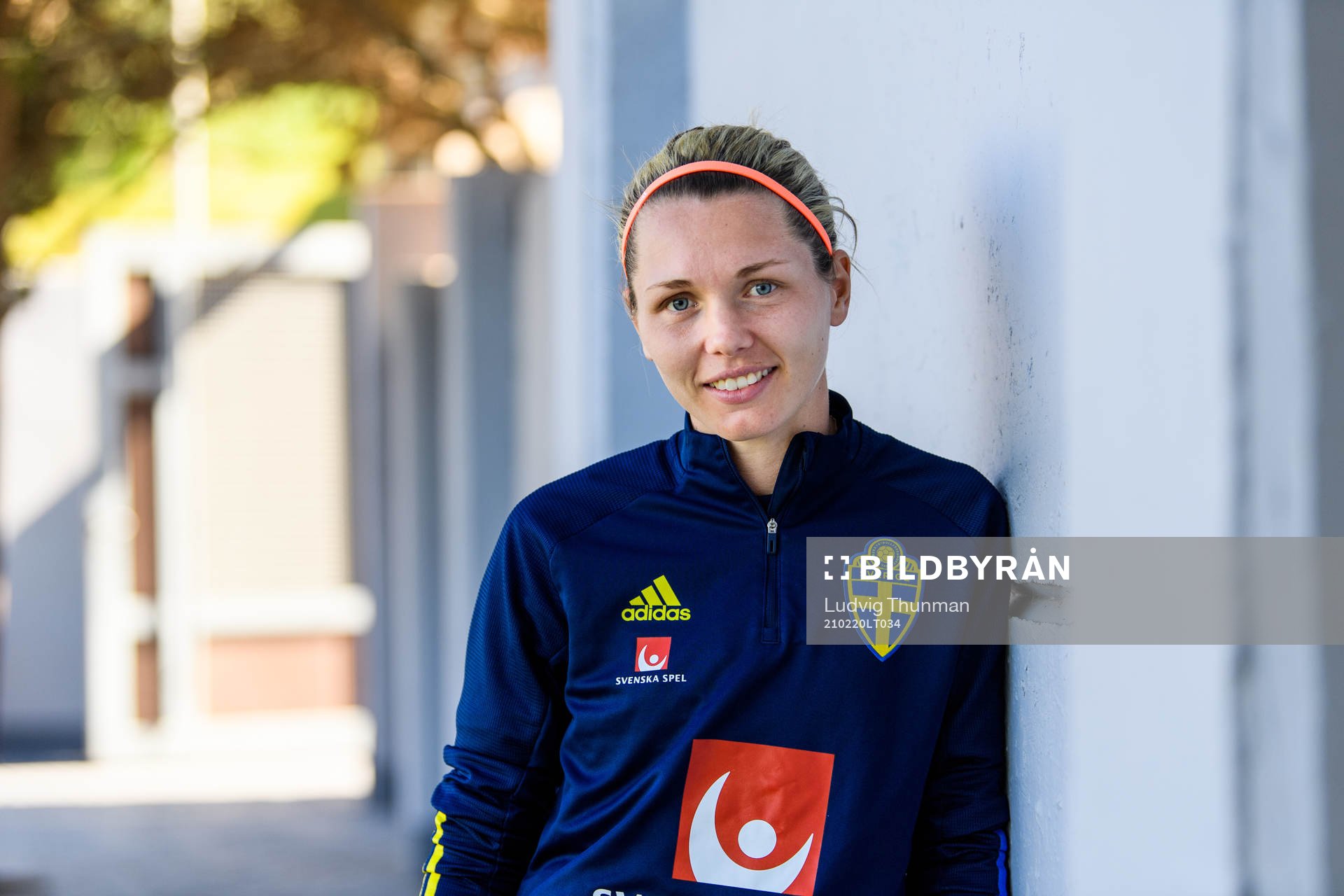 Goalkeeper Jennifer Falk poses for portrait
