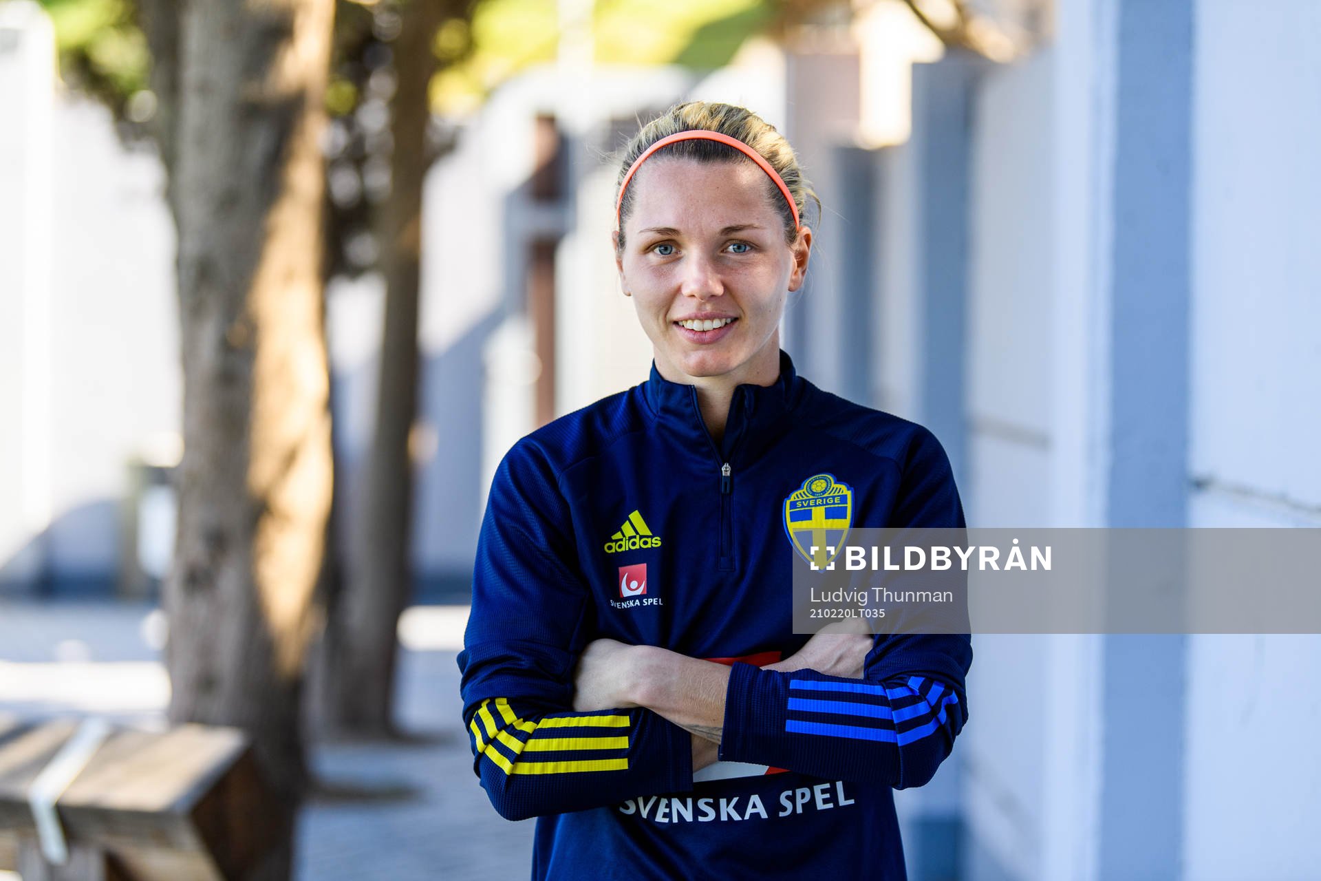 Goalkeeper Jennifer Falk poses for portrait