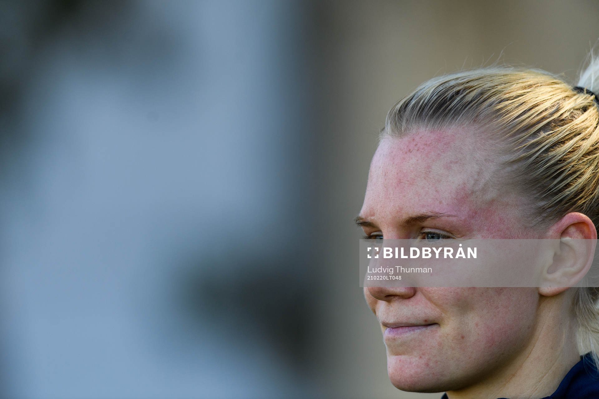 Josefine Rybrink is interviewed by the media