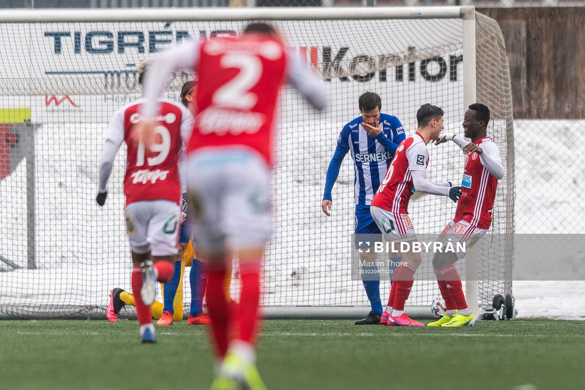 Sandvikens Ahmed Bonnah jublar