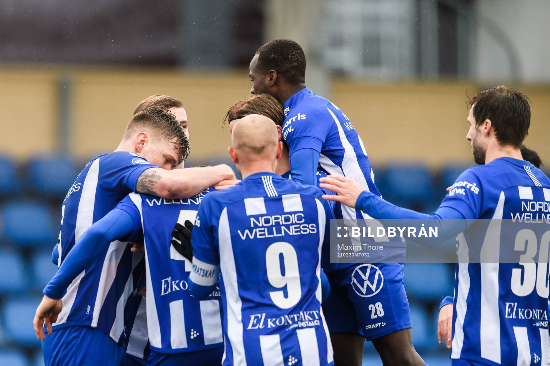 IFK Göteborgs Calle Johansson jublar med lagkamrater